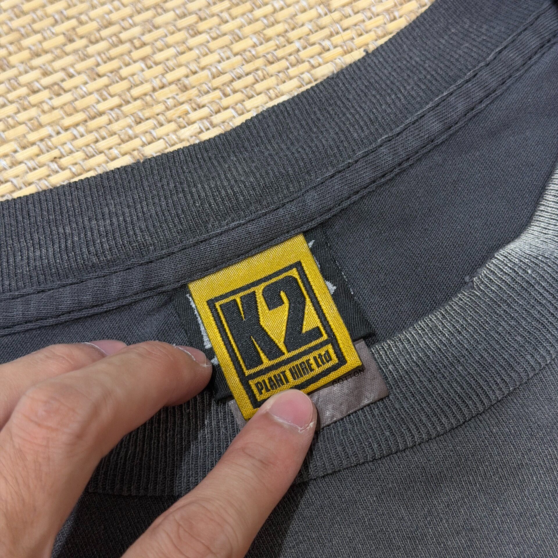 Saint Michael x The KLF Smiley T-Shirt — label
