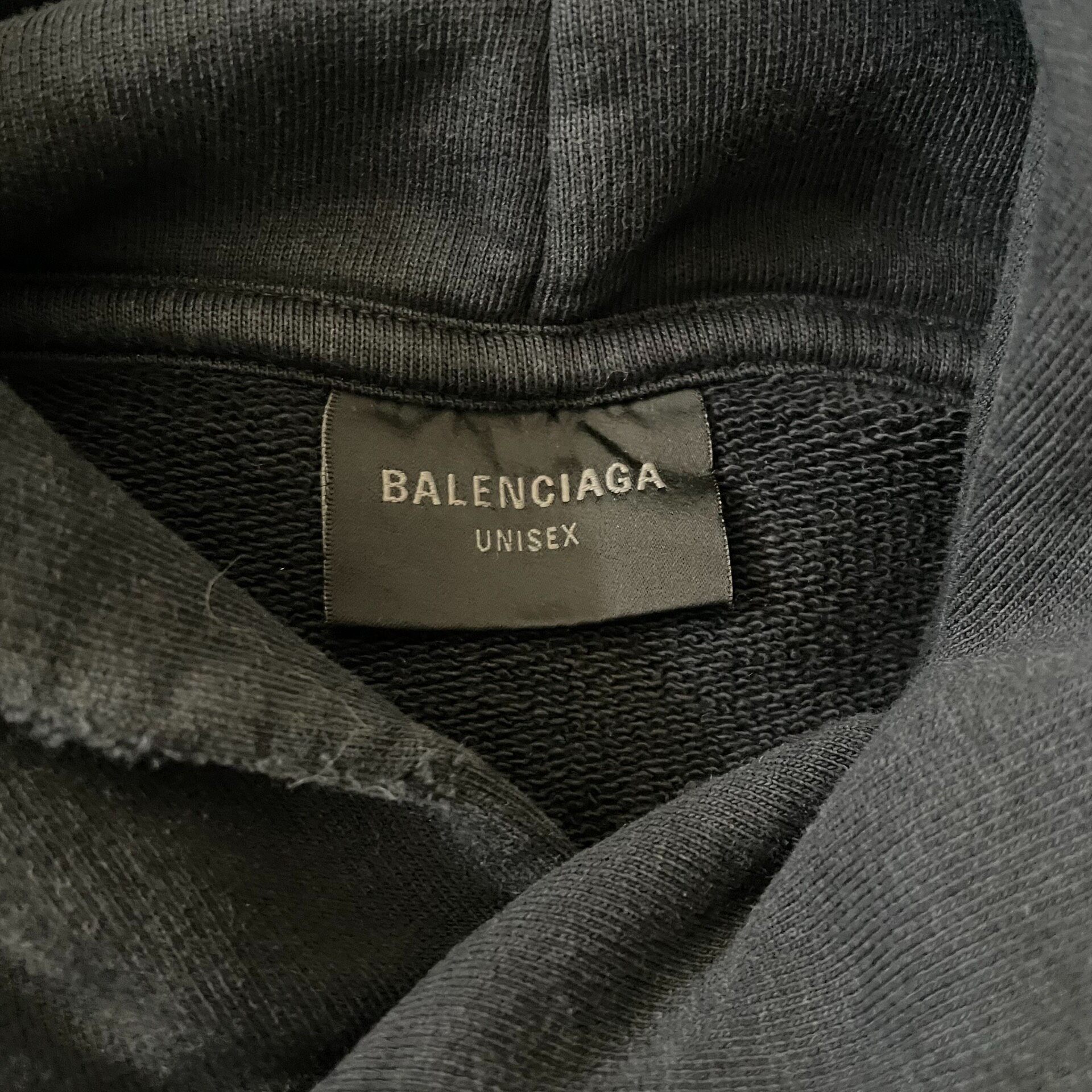 Balenciaga New Year Cropped Hoodie — detail