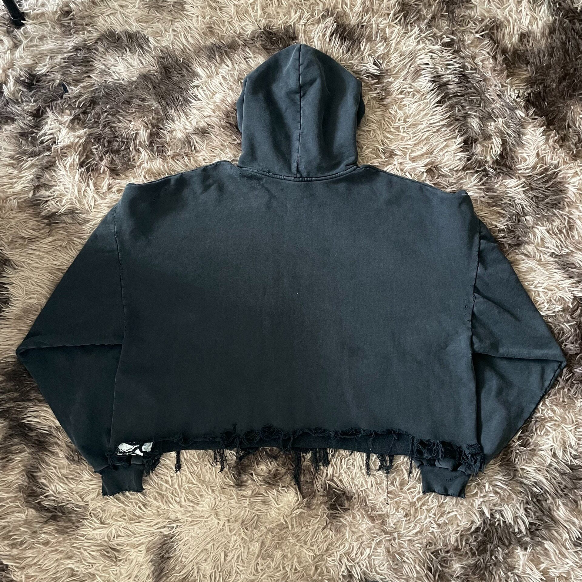 Balenciaga New Year Cropped Hoodie — front