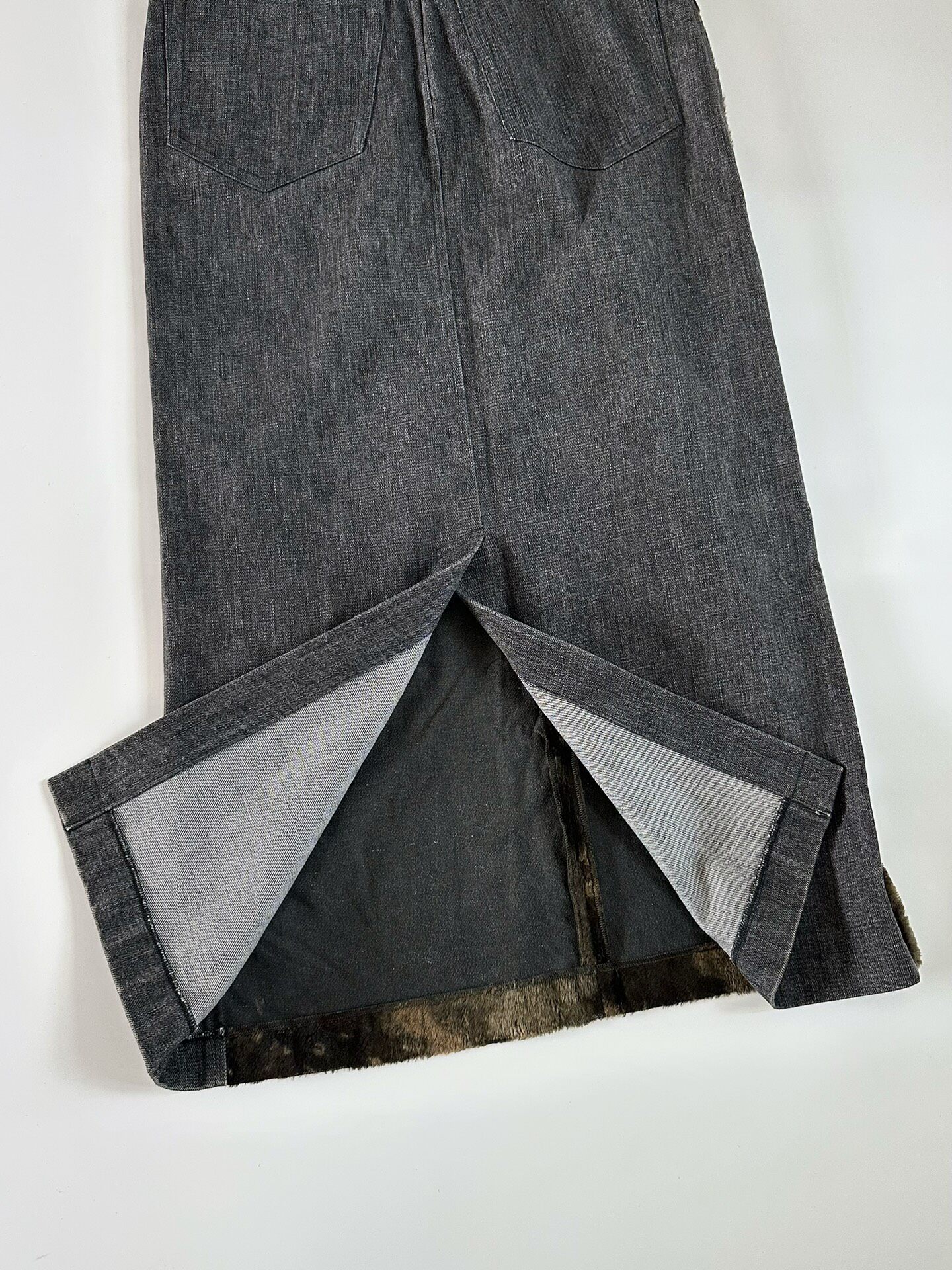Comme des Garcons Tricot Faux Fur Skirt — label