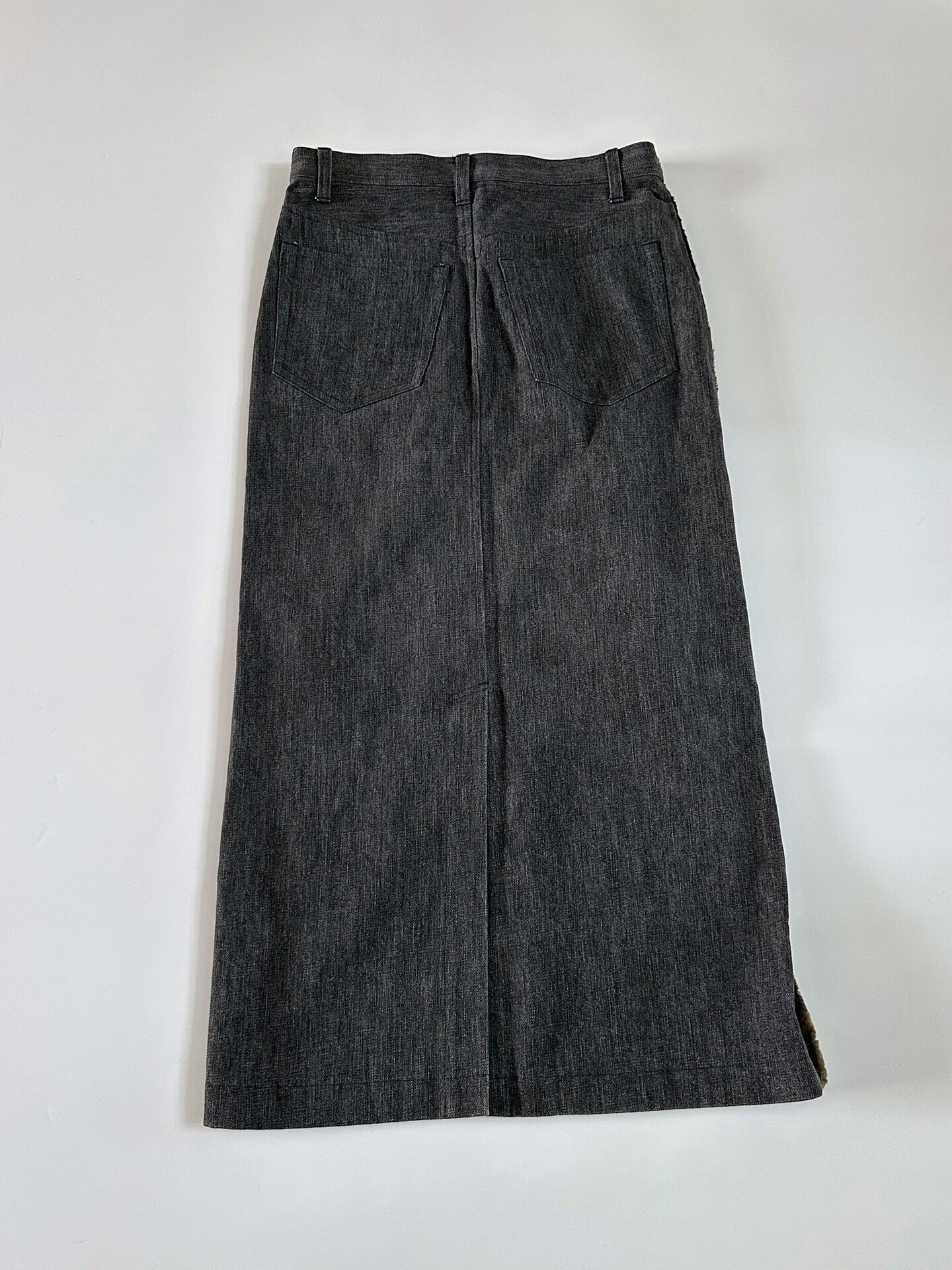 Comme des Garcons Tricot Faux Fur Skirt — detail