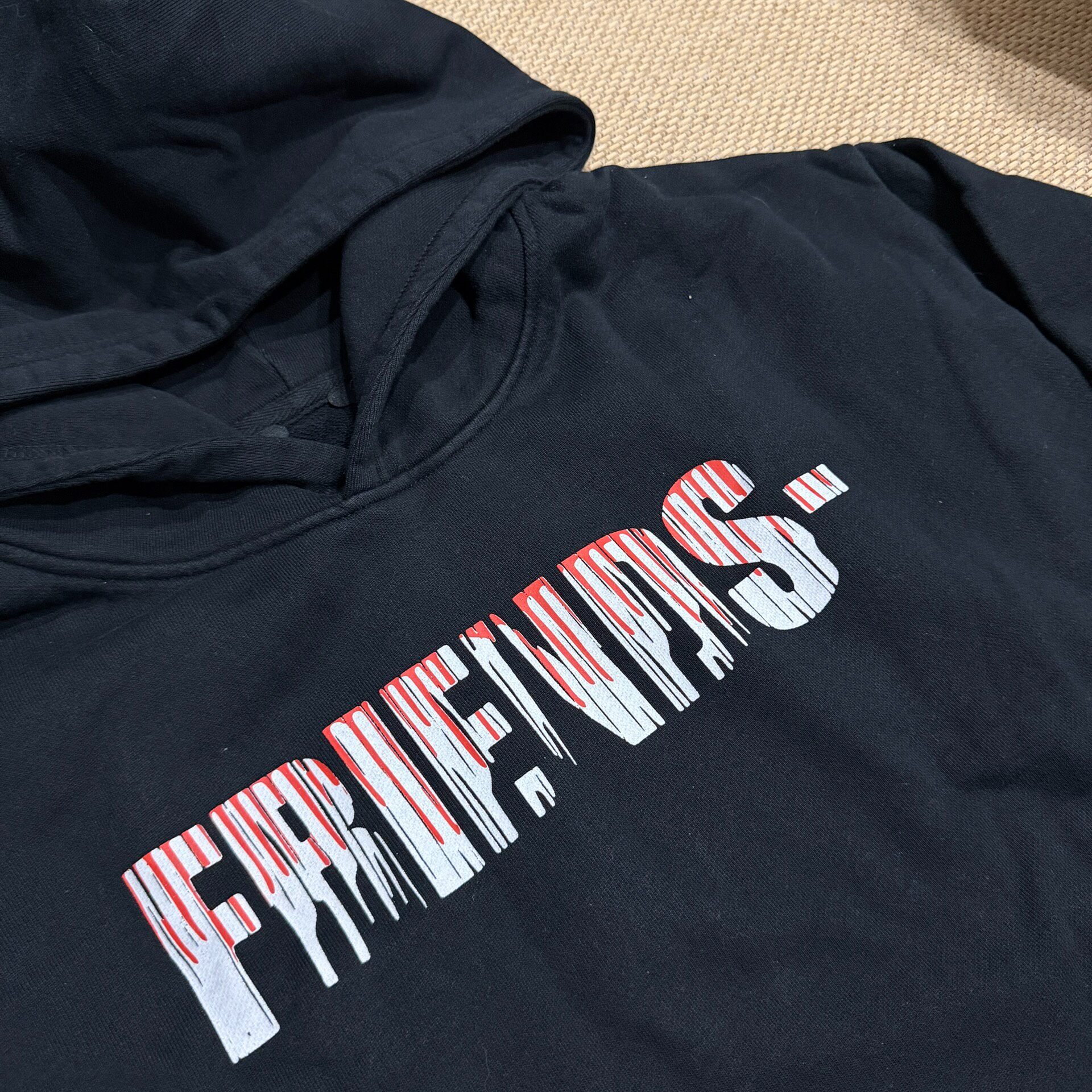 Vlone Black Hooded Sweatshirt — detail