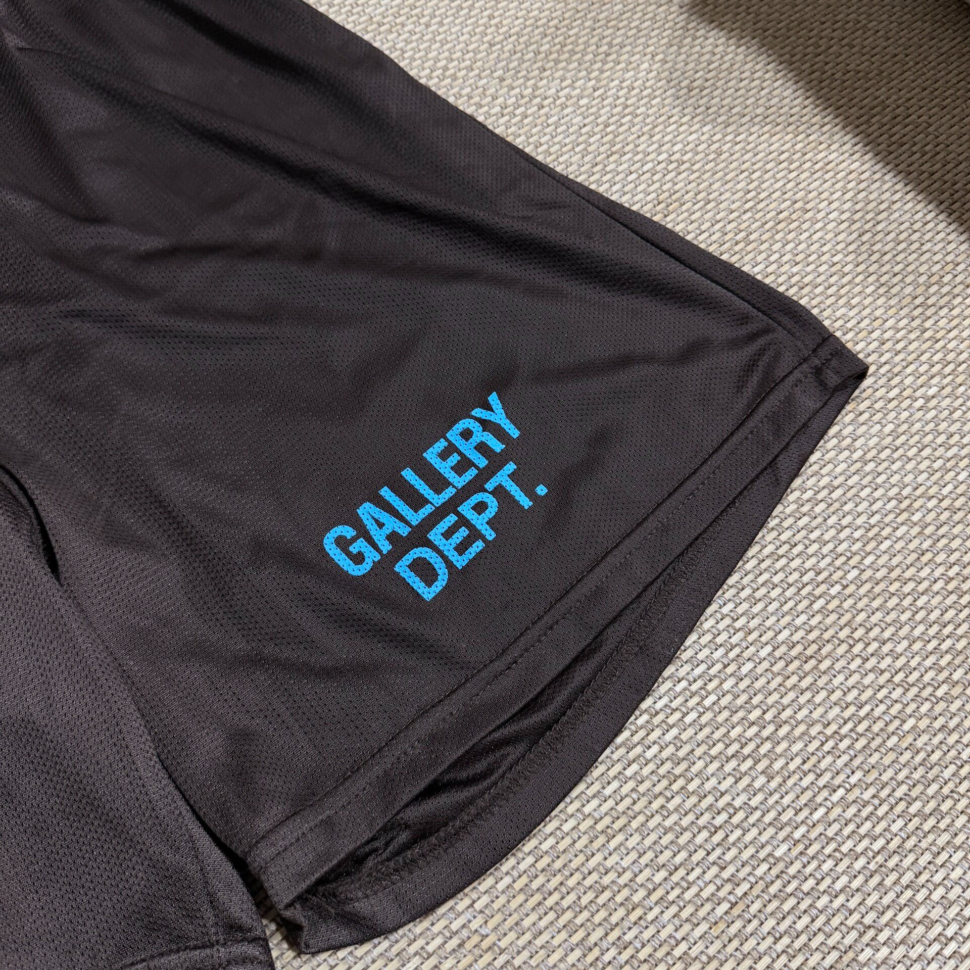 Gallery Dept Brown Mesh Logo Shorts — front