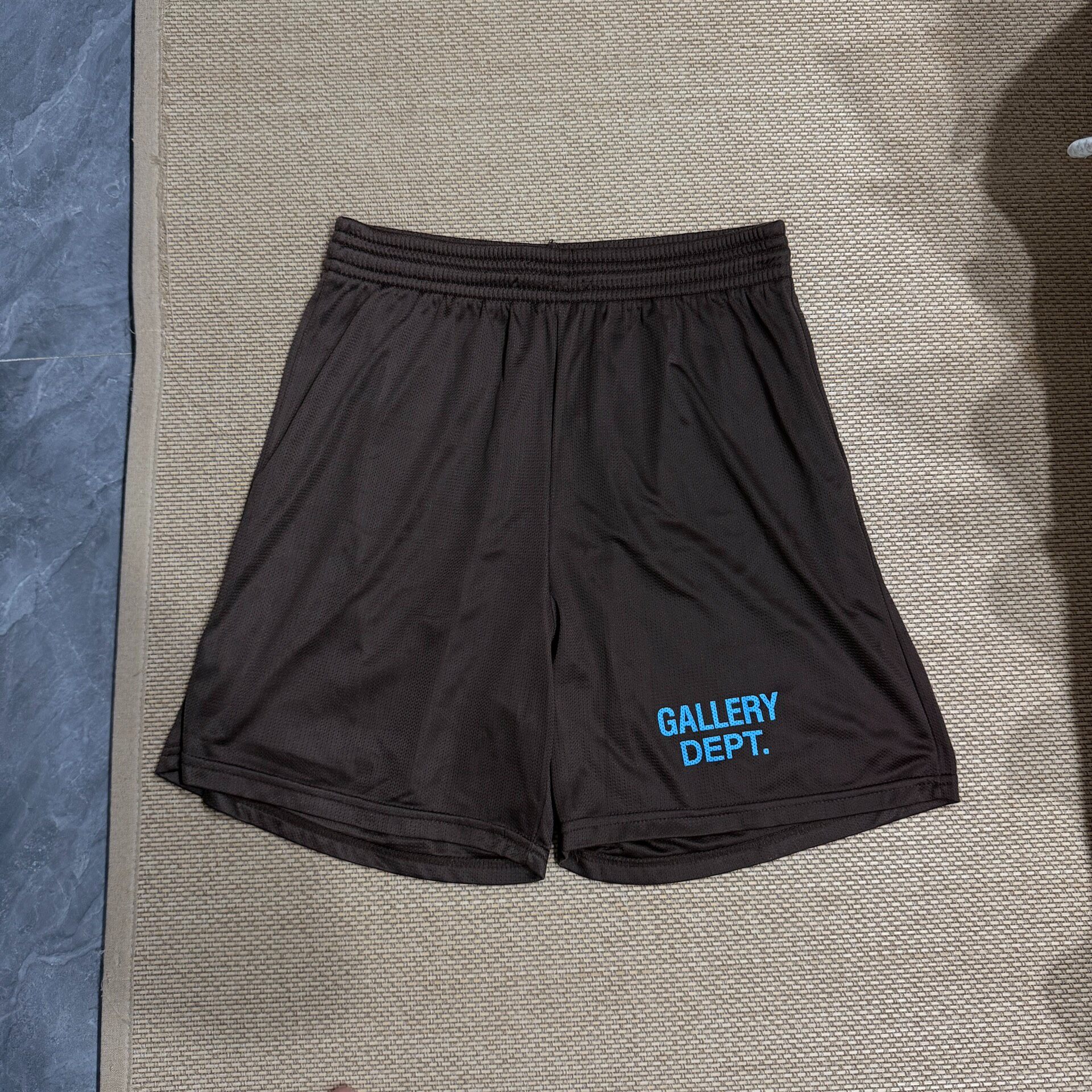 Gallery Dept Brown Mesh Logo Shorts