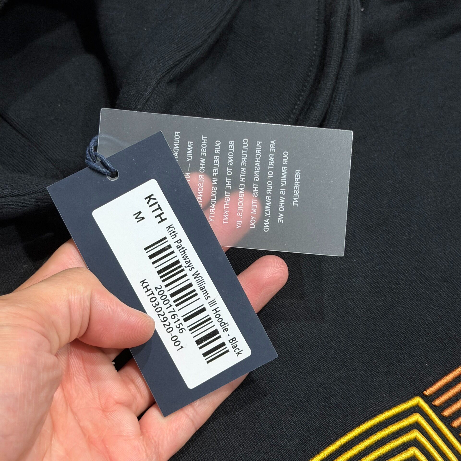 Kith Rainbow Striped Hoodie — detail