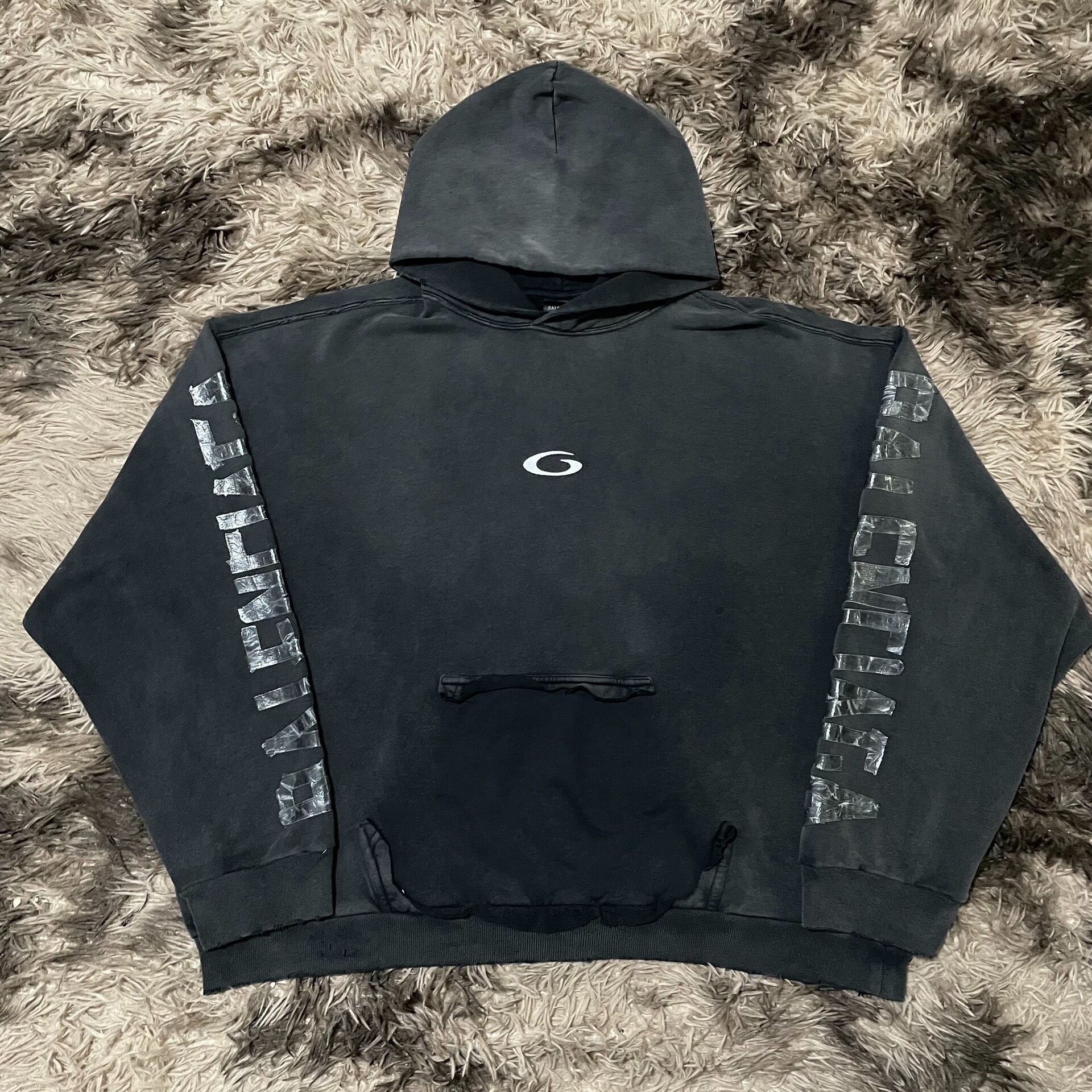 Balenciaga 25FW Tape Hoodie Jacket