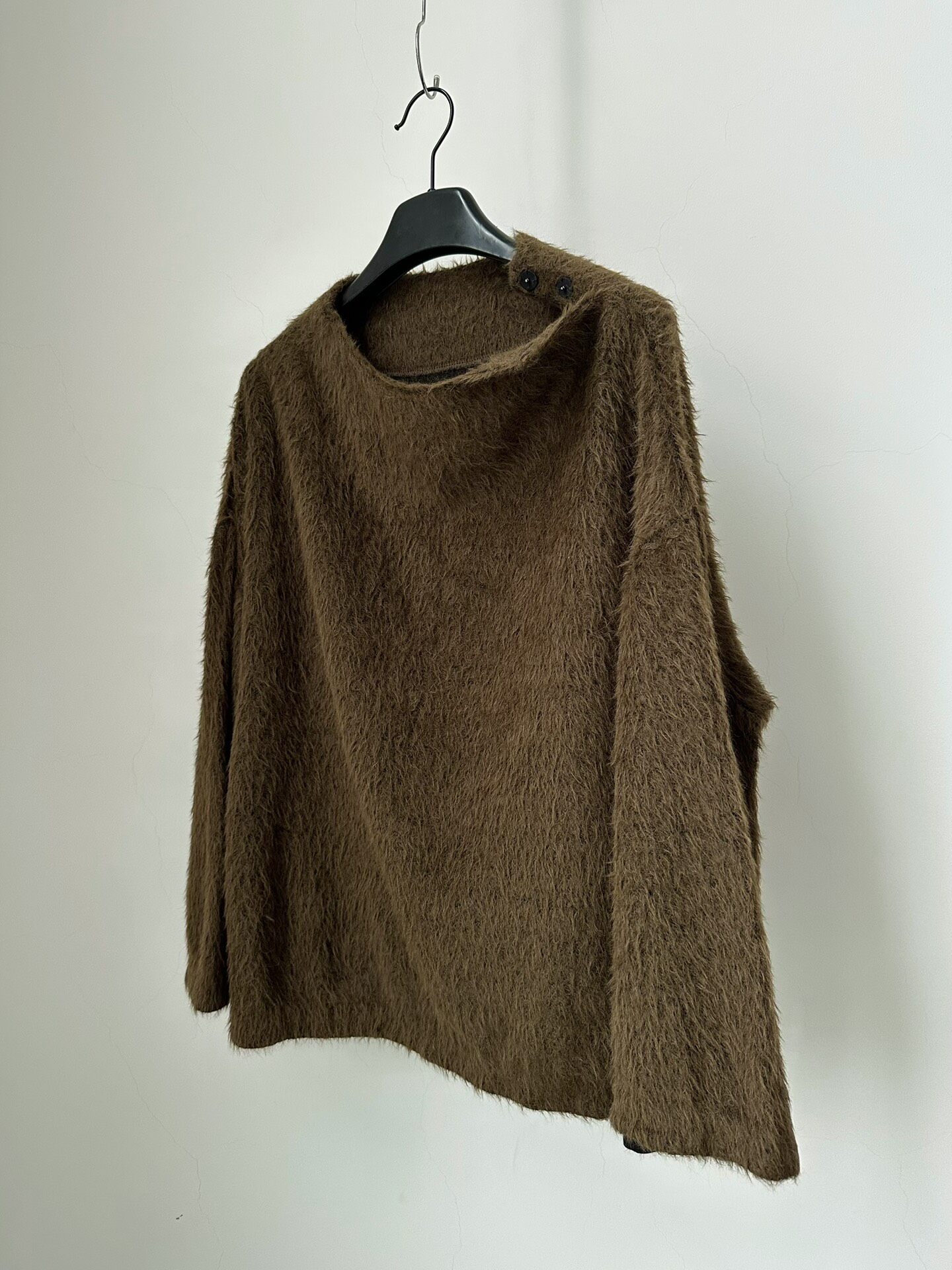 Issey Miyake Haat Line Brown Pullover Top — label
