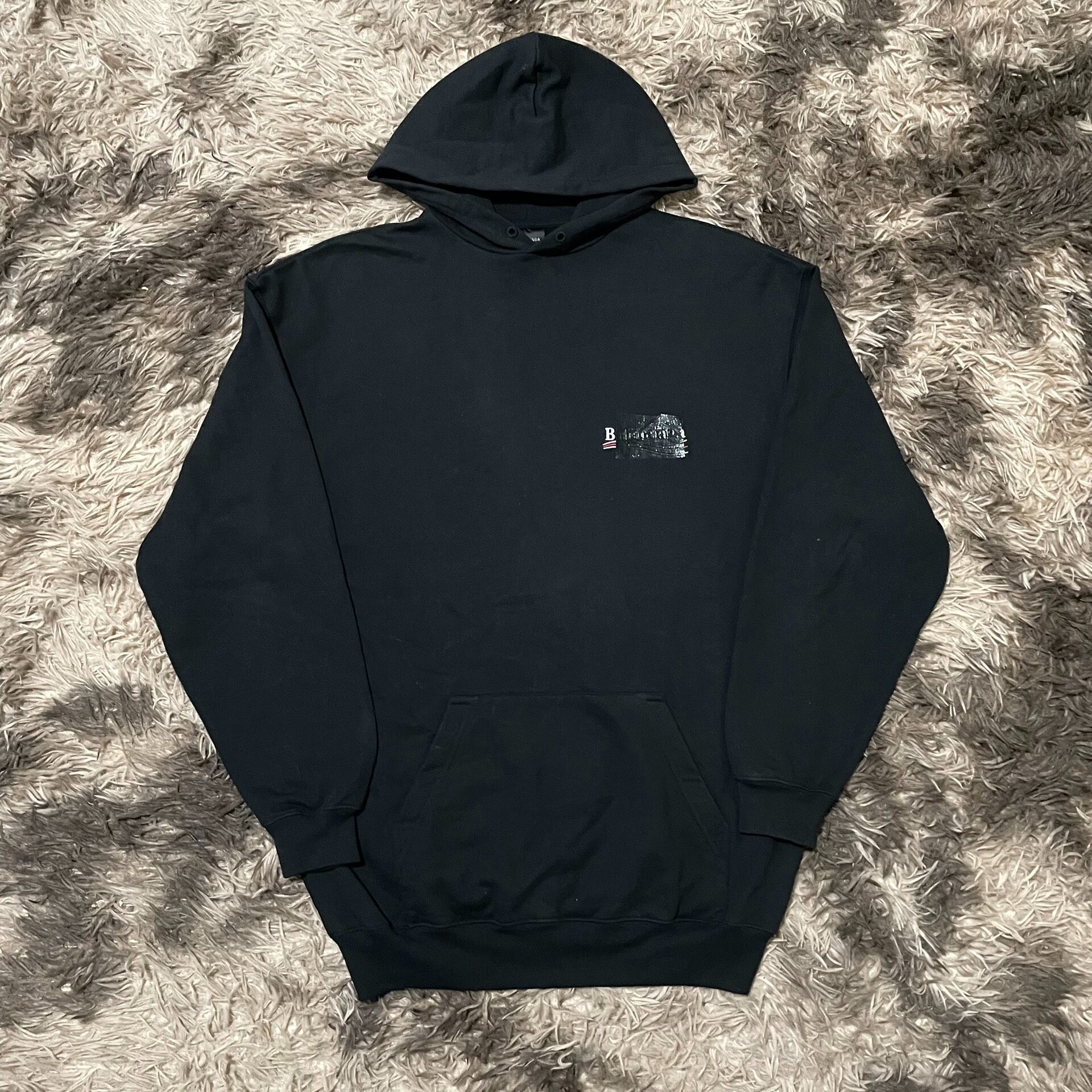 Balenciaga Black Logo Hoodie