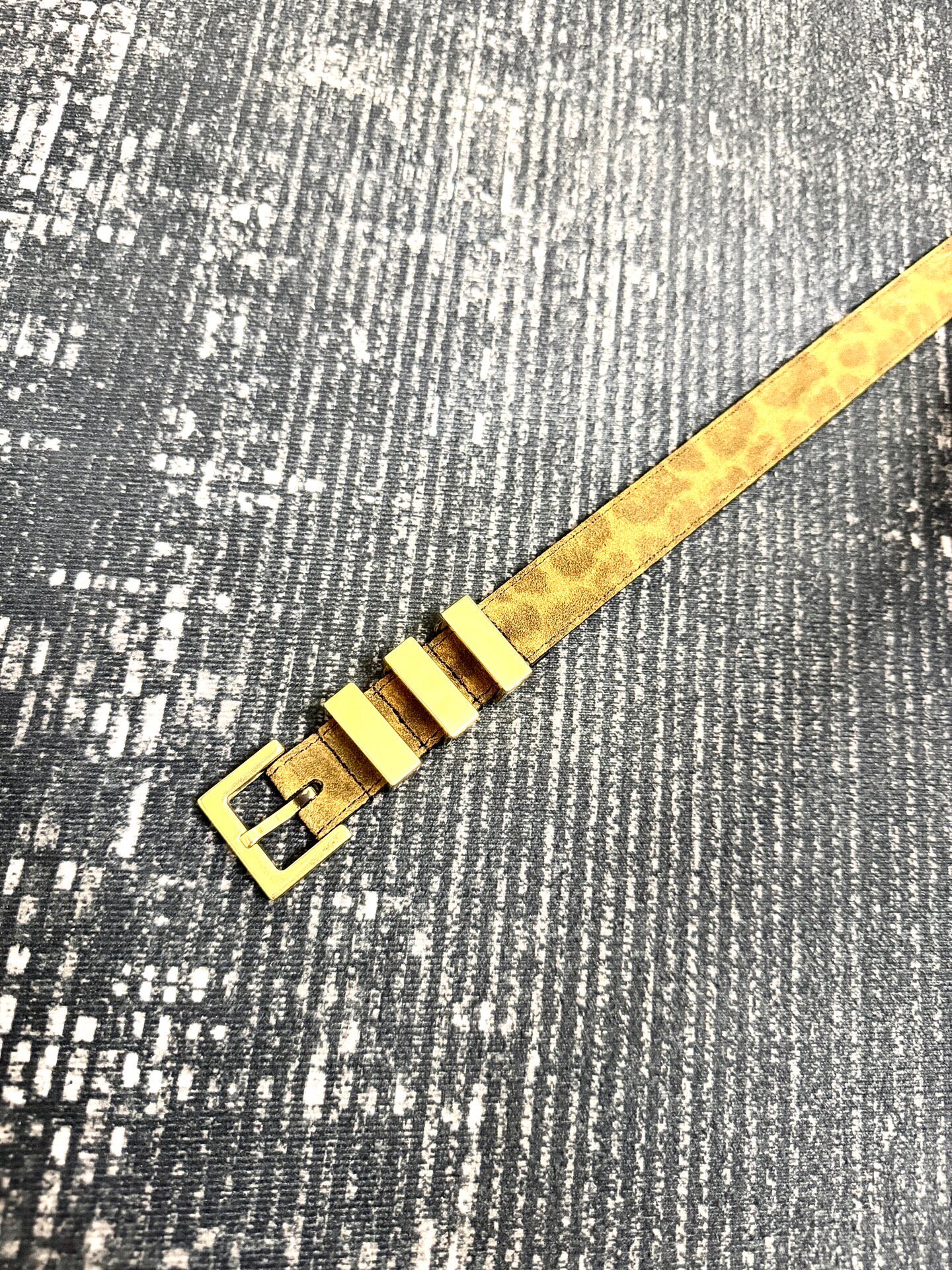 Saint Laurent 14SS Runway Suede Belt — front