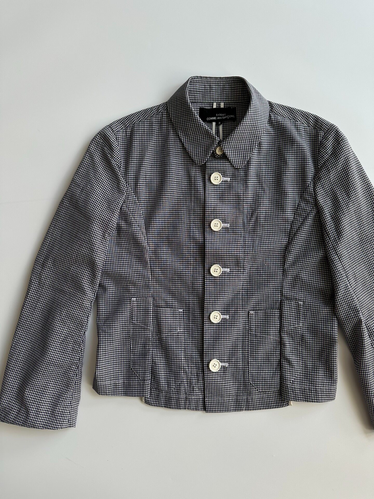 Comme Des Garcons Gingham Shirt-Jacket — front