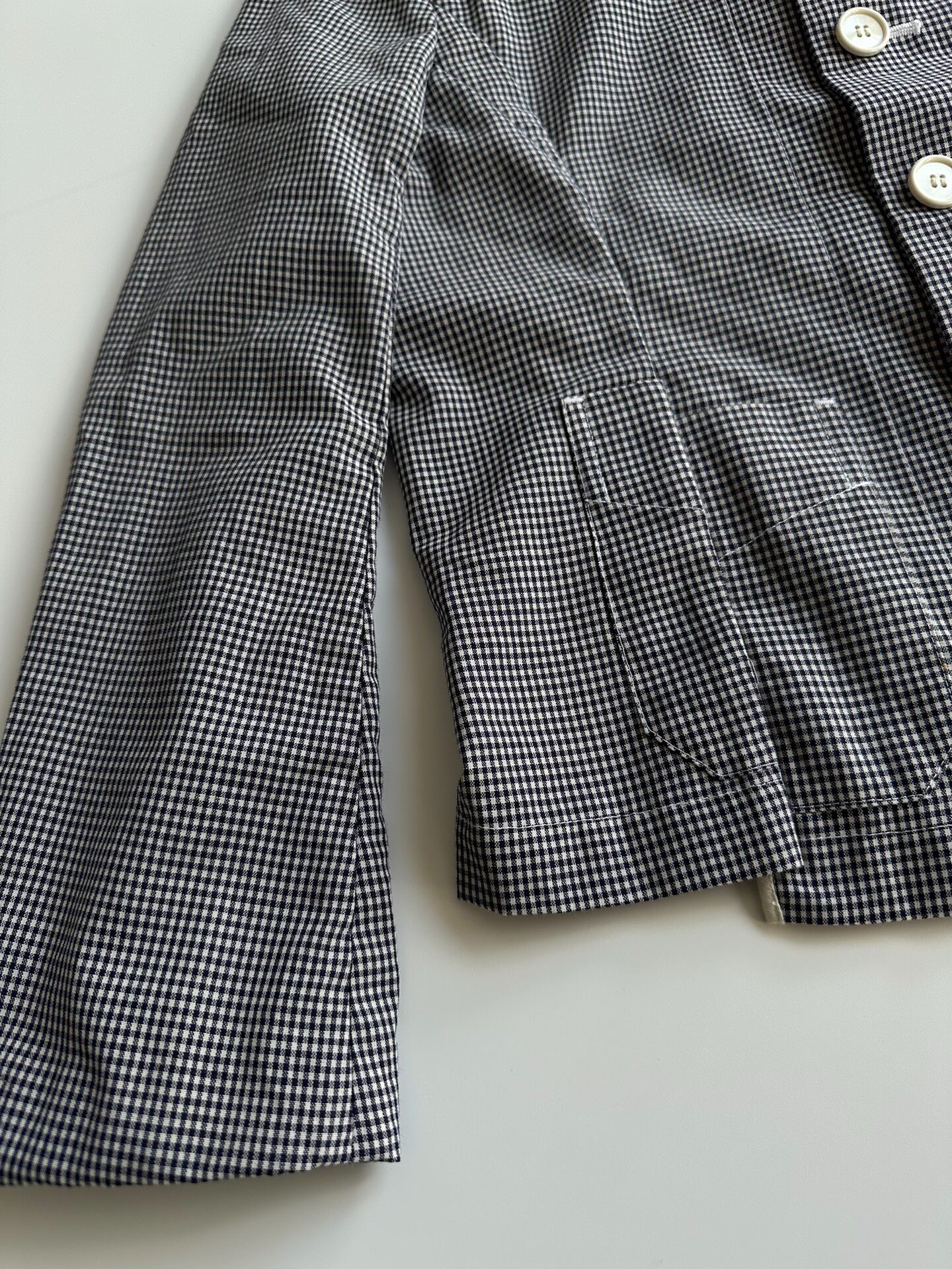 Comme Des Garcons Gingham Shirt-Jacket — detail