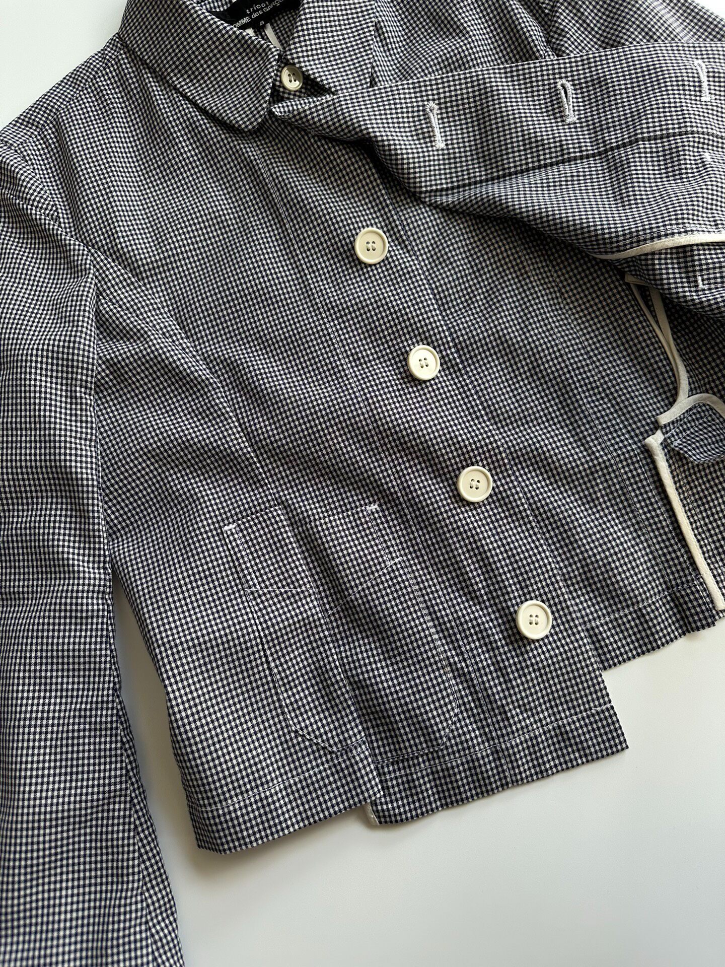 Comme Des Garcons Gingham Shirt-Jacket — label