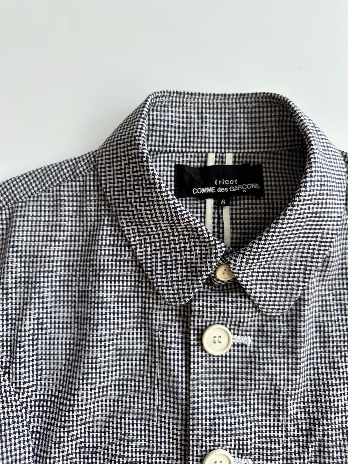 Comme Des Garcons Gingham Shirt-Jacket — back