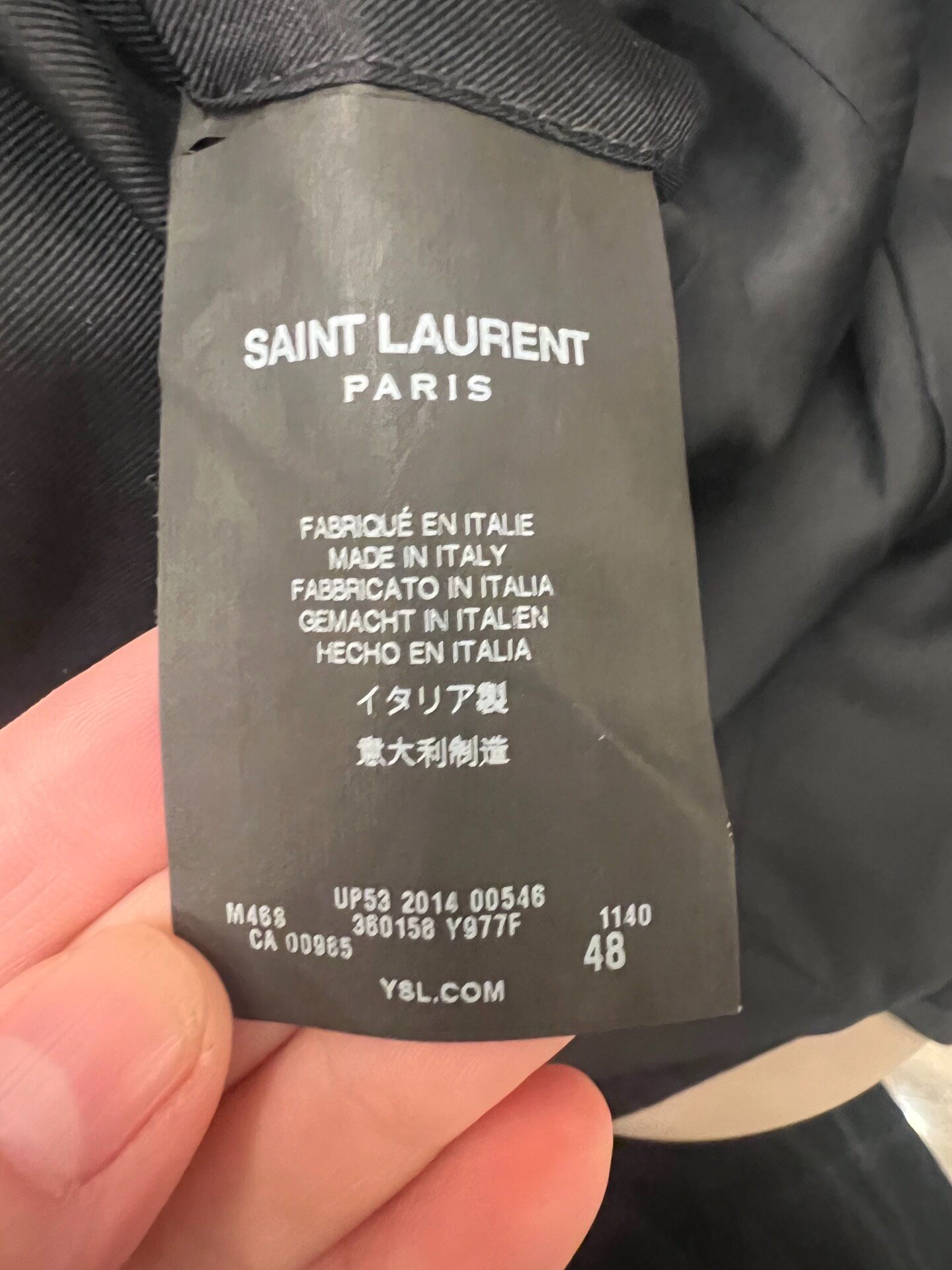Saint Laurent SLP 14FW Chestfield Coat — back