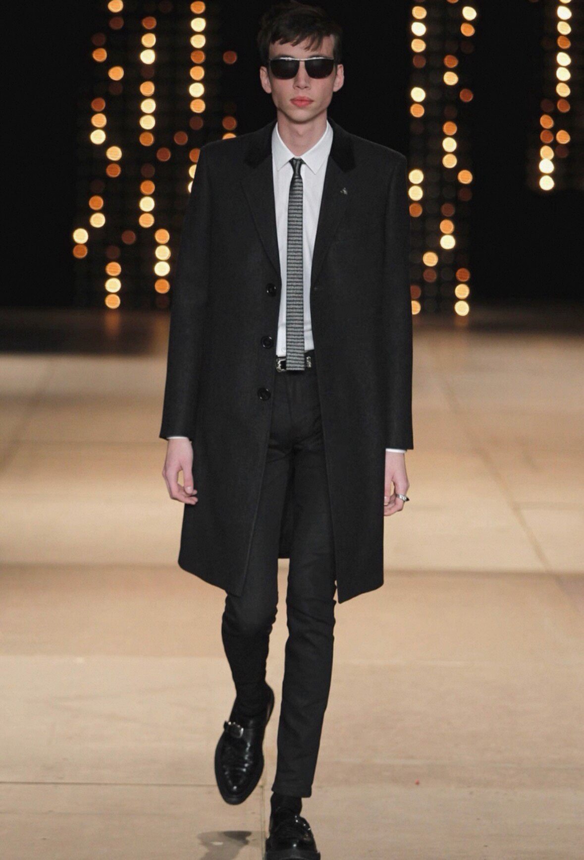 Saint Laurent SLP 14FW Chestfield Coat — label