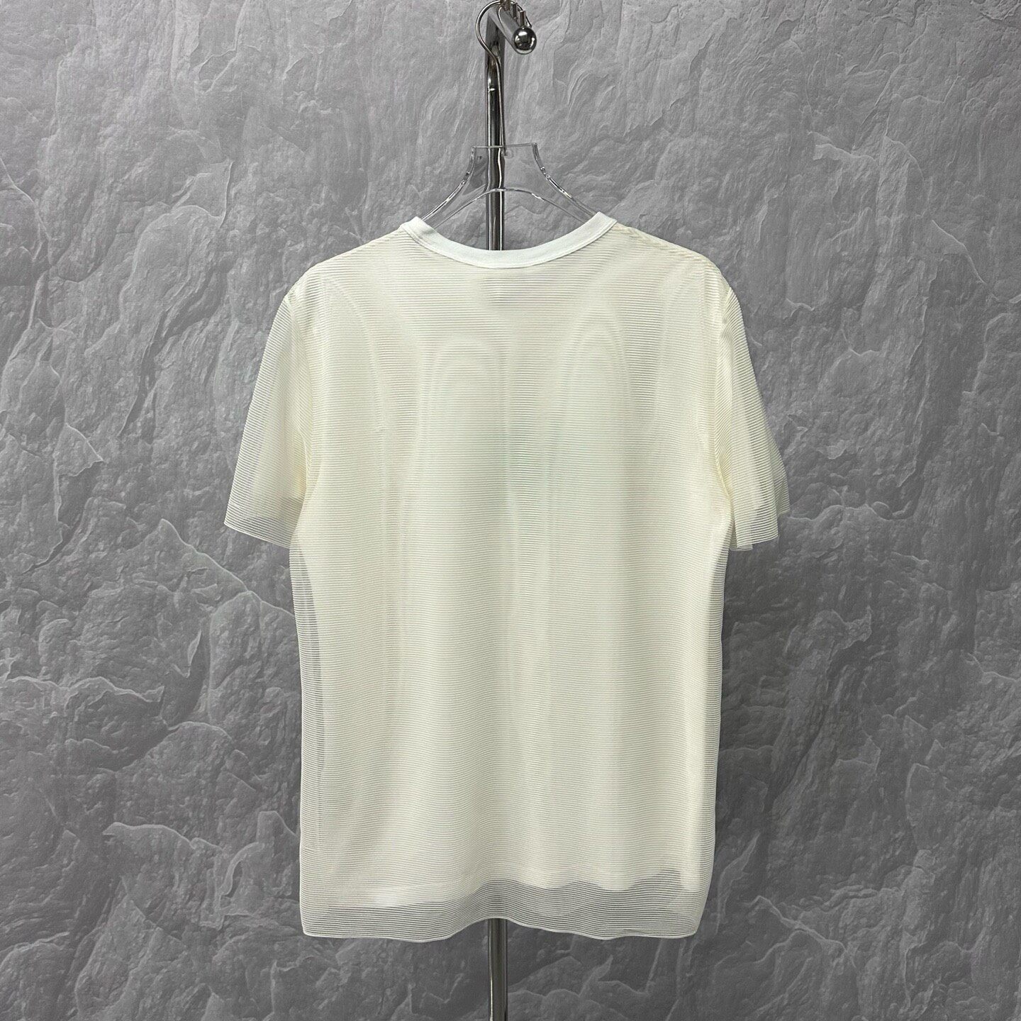 Dior White Double Gauze Short Sleeve T-Shirt — back