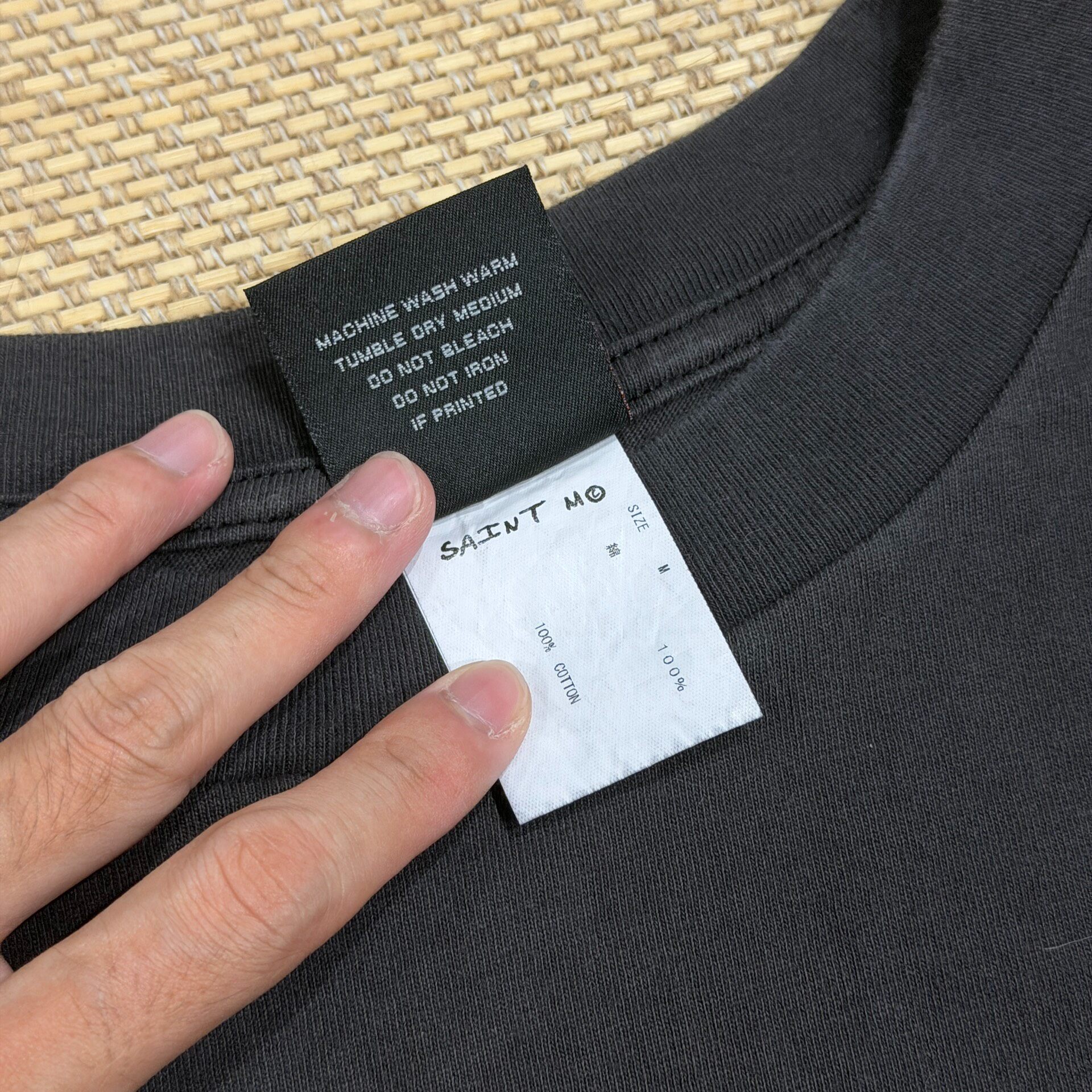 Saint Michael Knight Graphic Short Sleeve Tee — label