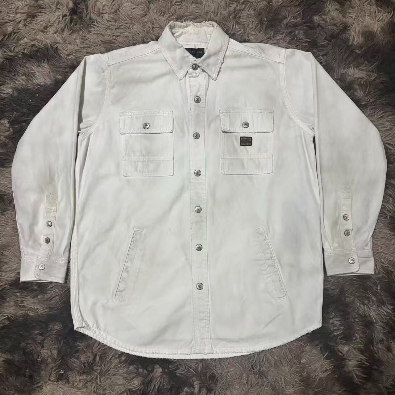 Balenciaga Distressed Denim Jacket