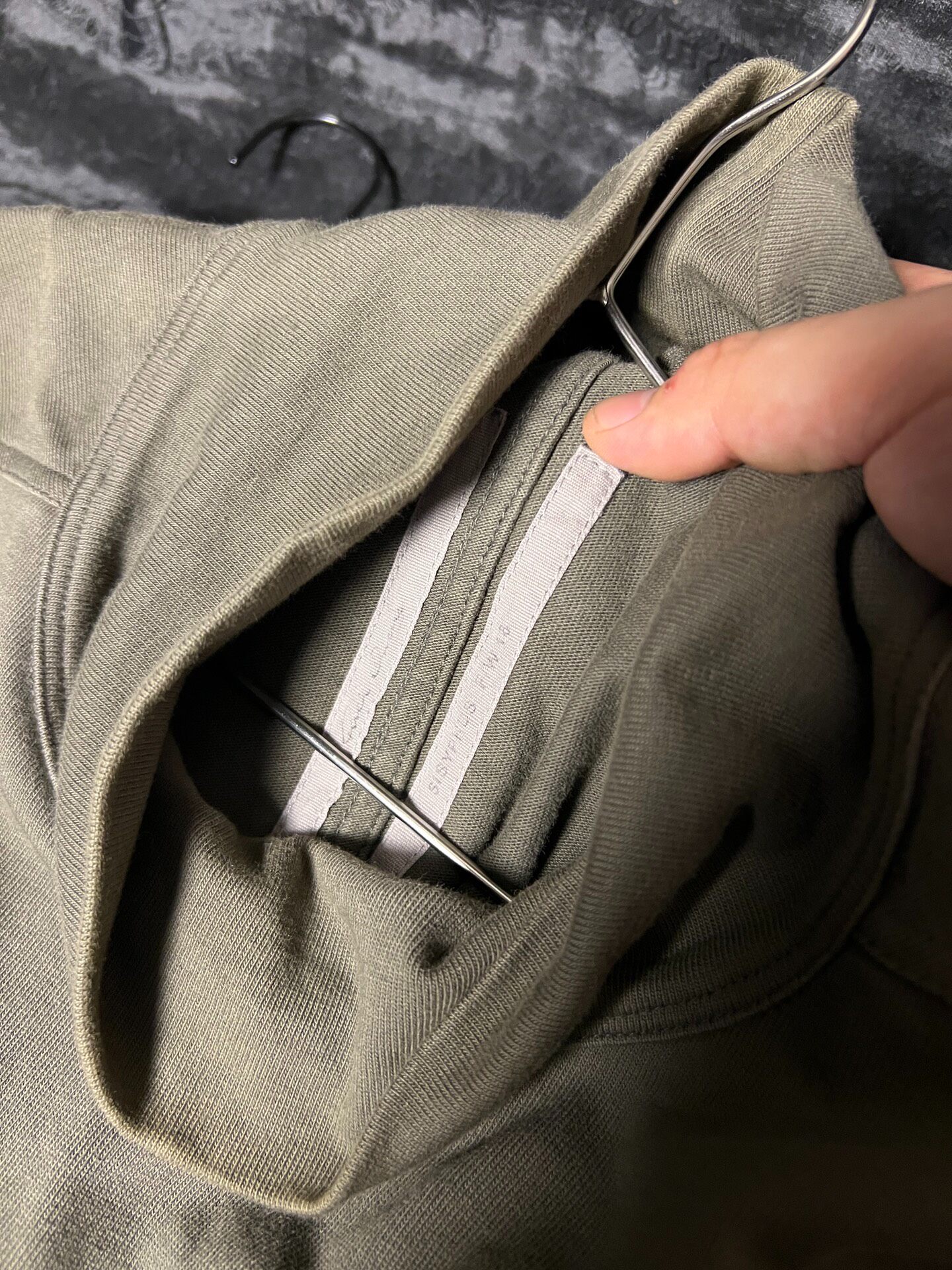 Rick Owens 18fw High Neck T-Shoulder LS — detail