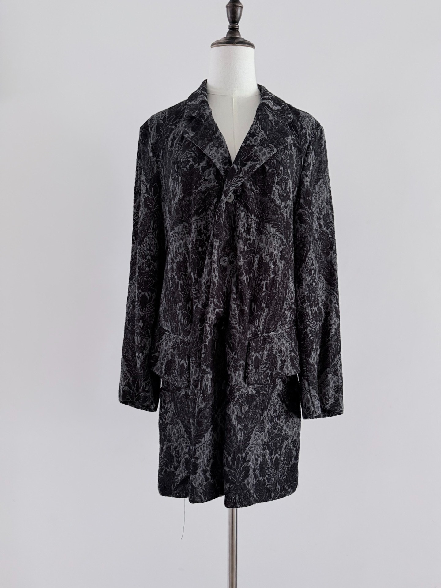 Comme des Garçons 90s Floral Jacquard Coat