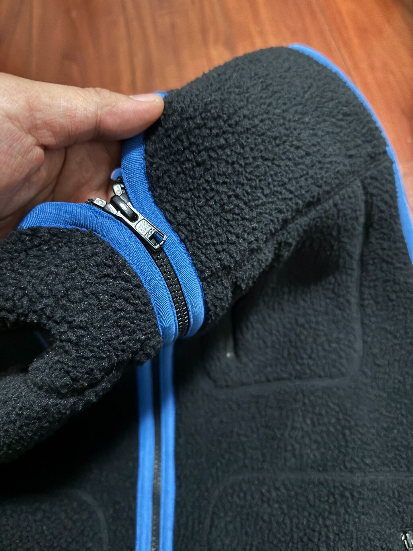 Iron Heart Black Fleece Vest — back