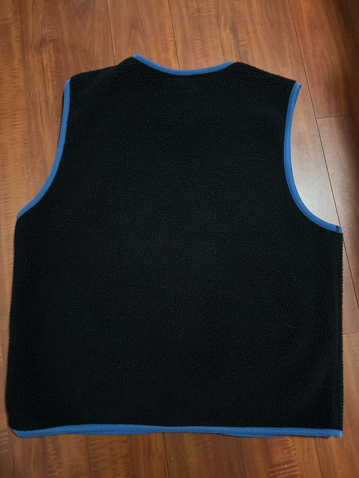 Iron Heart Black Fleece Vest — front