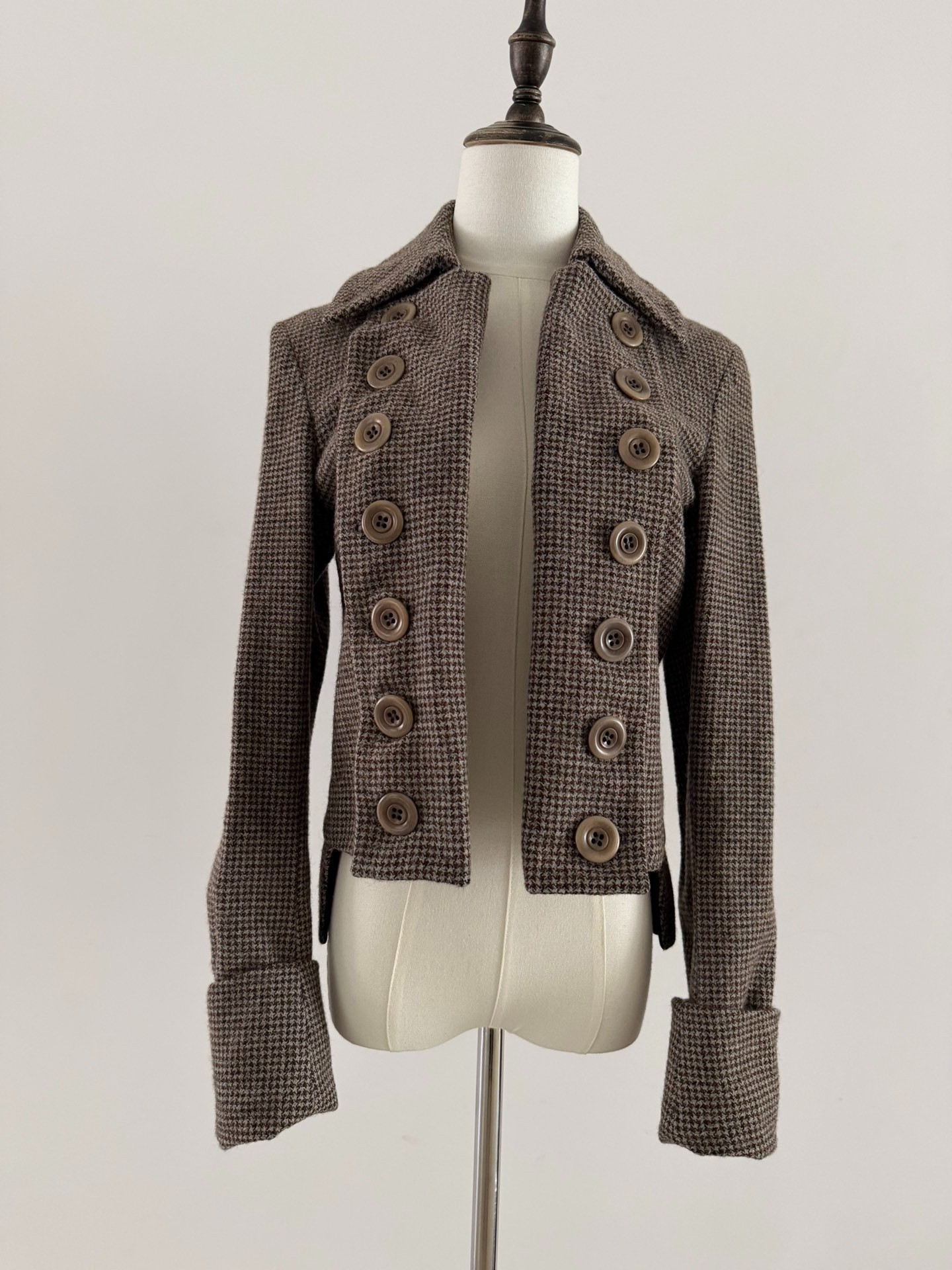 Dries Van Noten 05AW Houndstooth Jacket — label