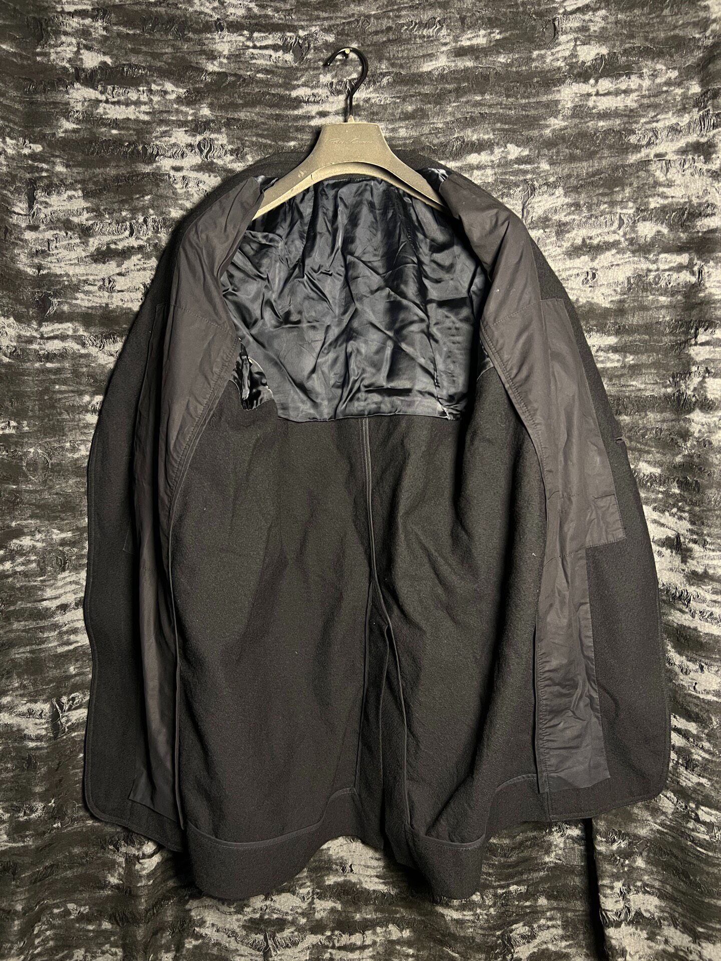 Rick Owens 16FW Brushed Wool Blazer — label