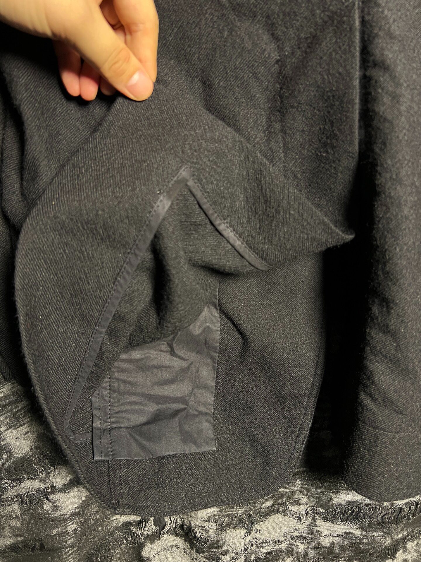 Rick Owens 16FW Brushed Wool Blazer — back
