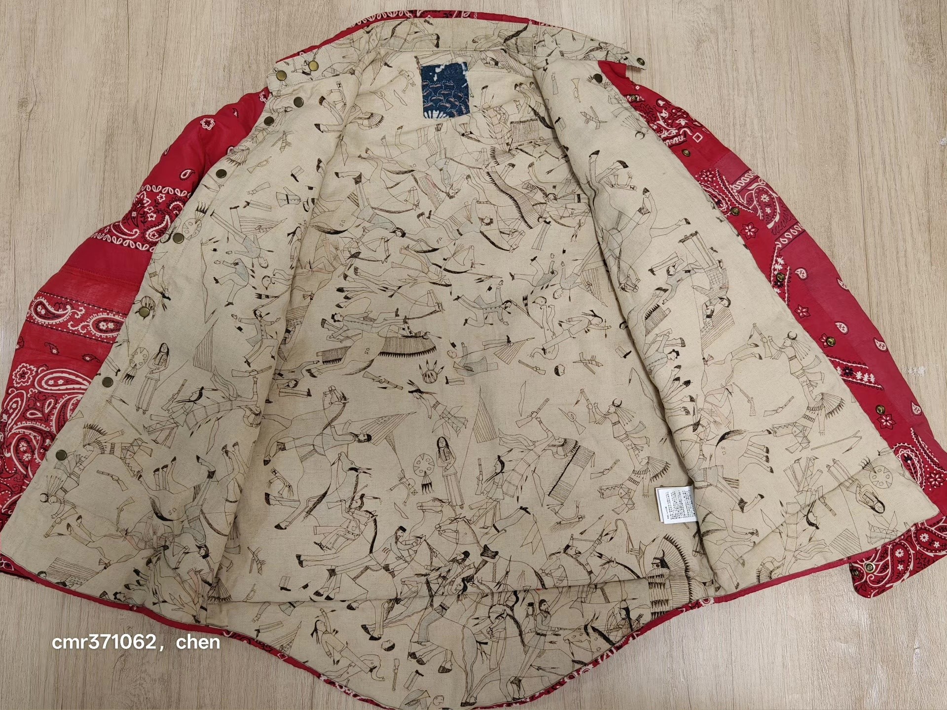 Visvim 12 ICT Paisley Down Jacket — back