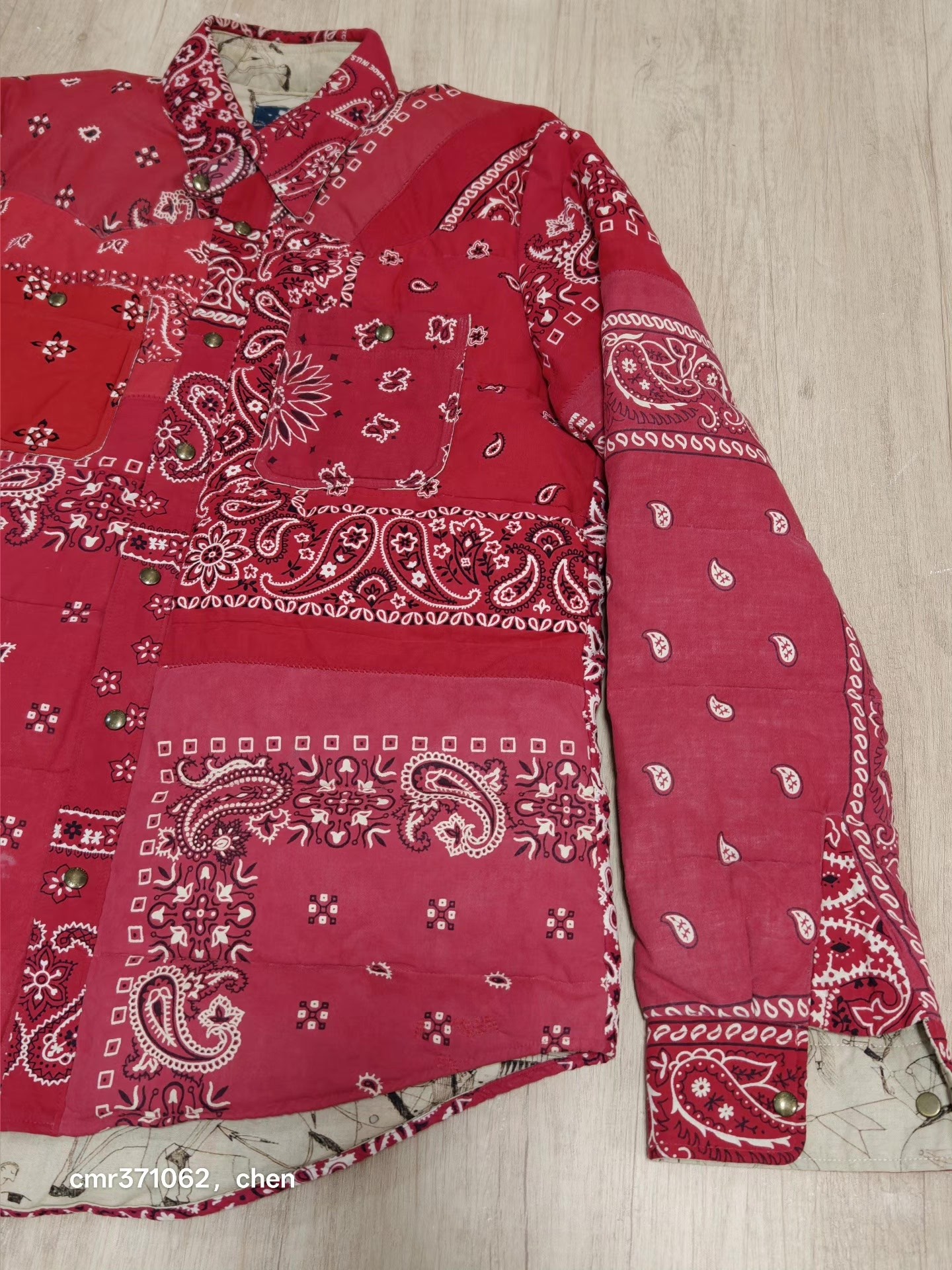 Visvim 12 ICT Paisley Down Jacket — detail