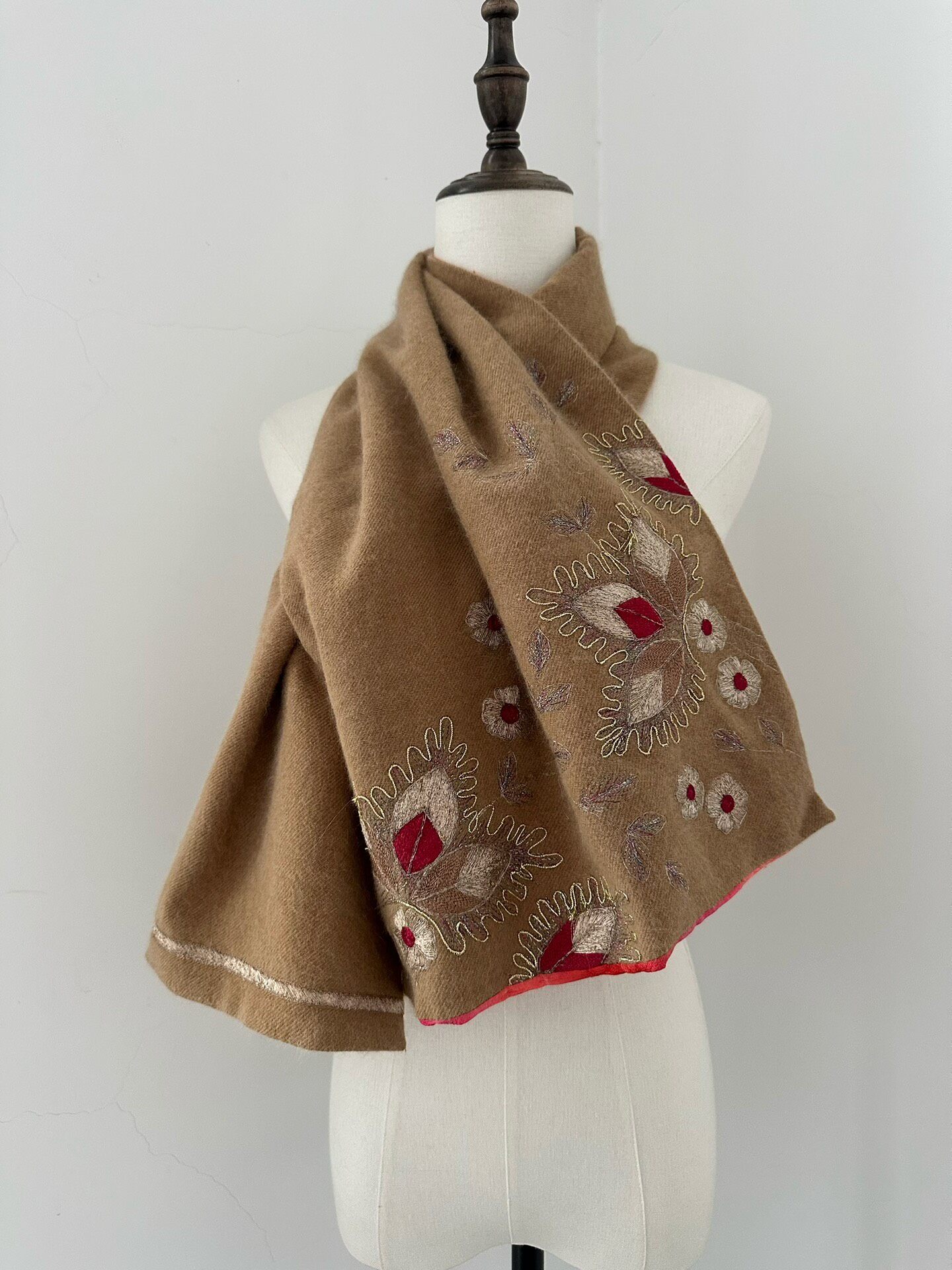 Dries Van Noten Embroidered Wool-Silk Scarf
