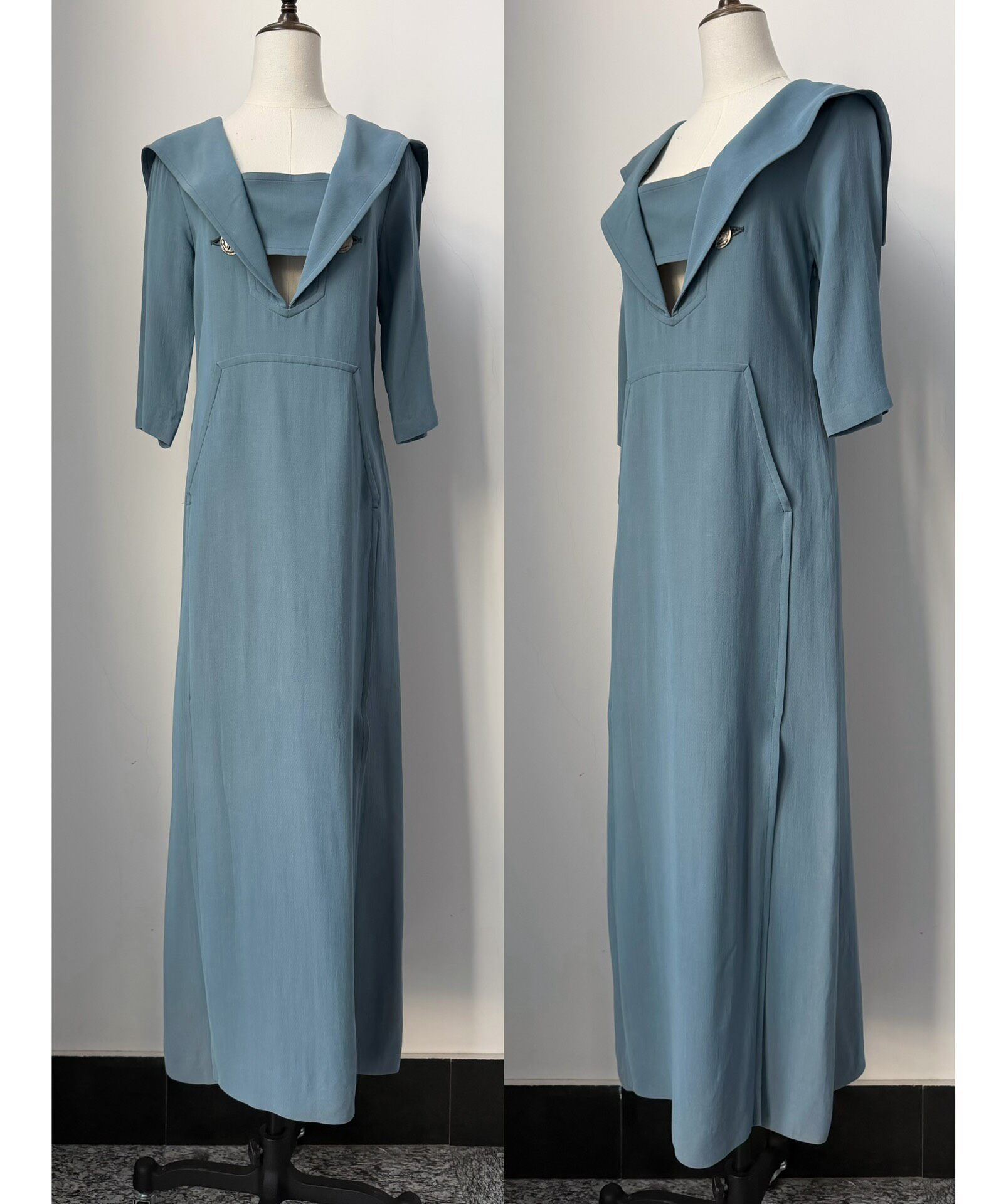 Jean Paul Gaultier Vintage Sailor Collar Dress — front