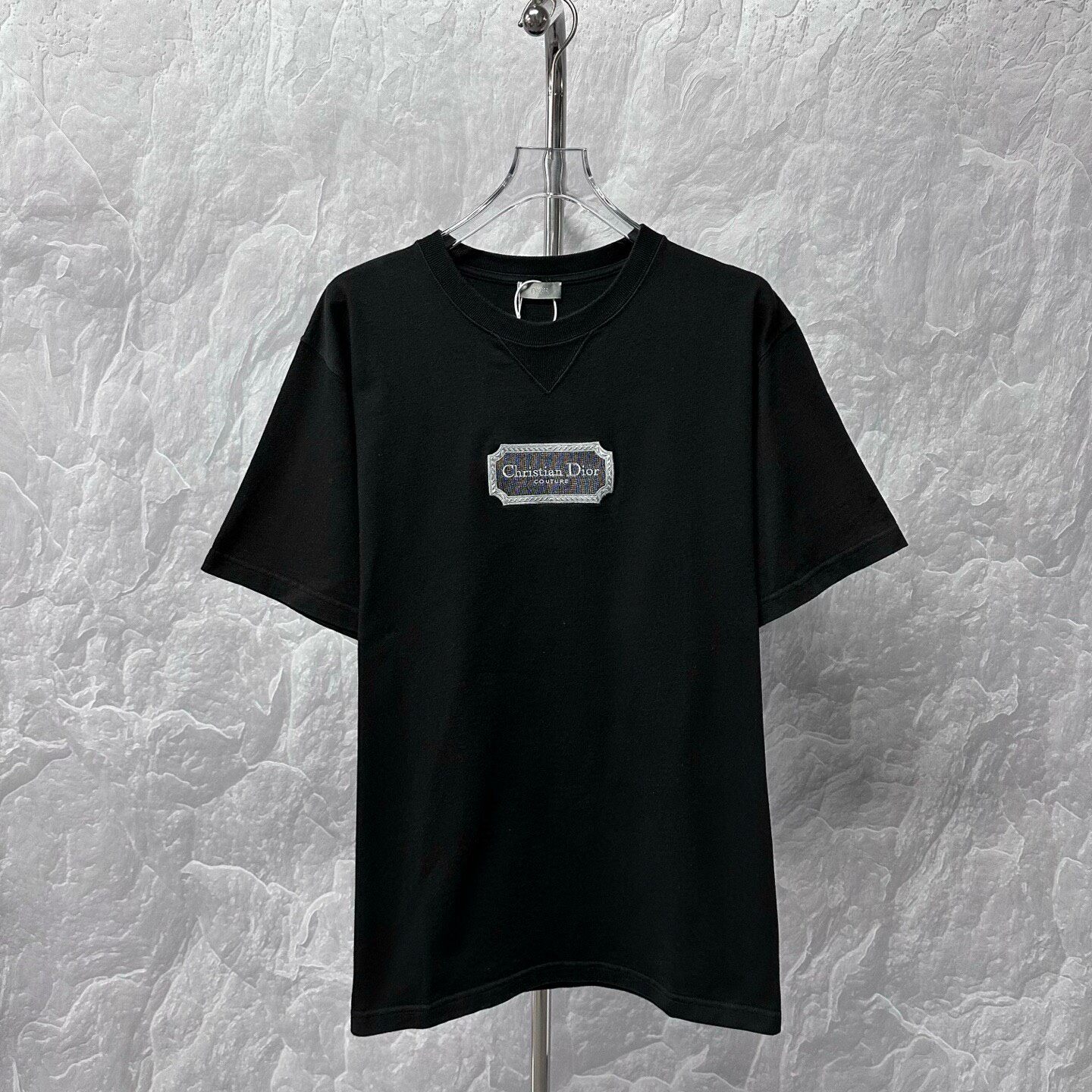 Dior Logo Embroidered Short Sleeve Tee