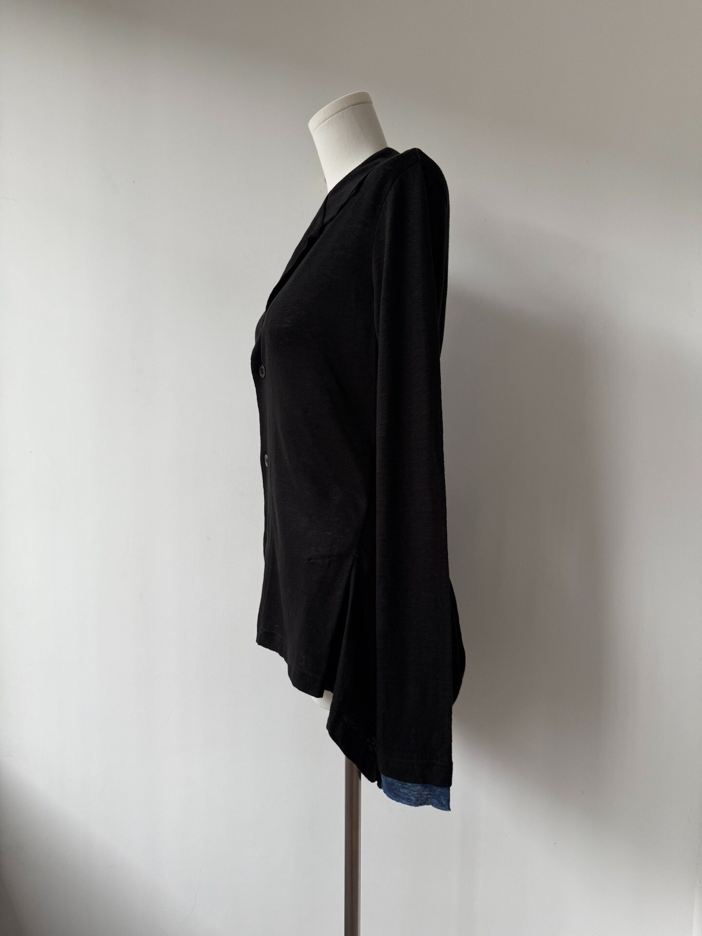 Yohji Yamamoto Y's 24SS Linen Fishtail Cardigan — label