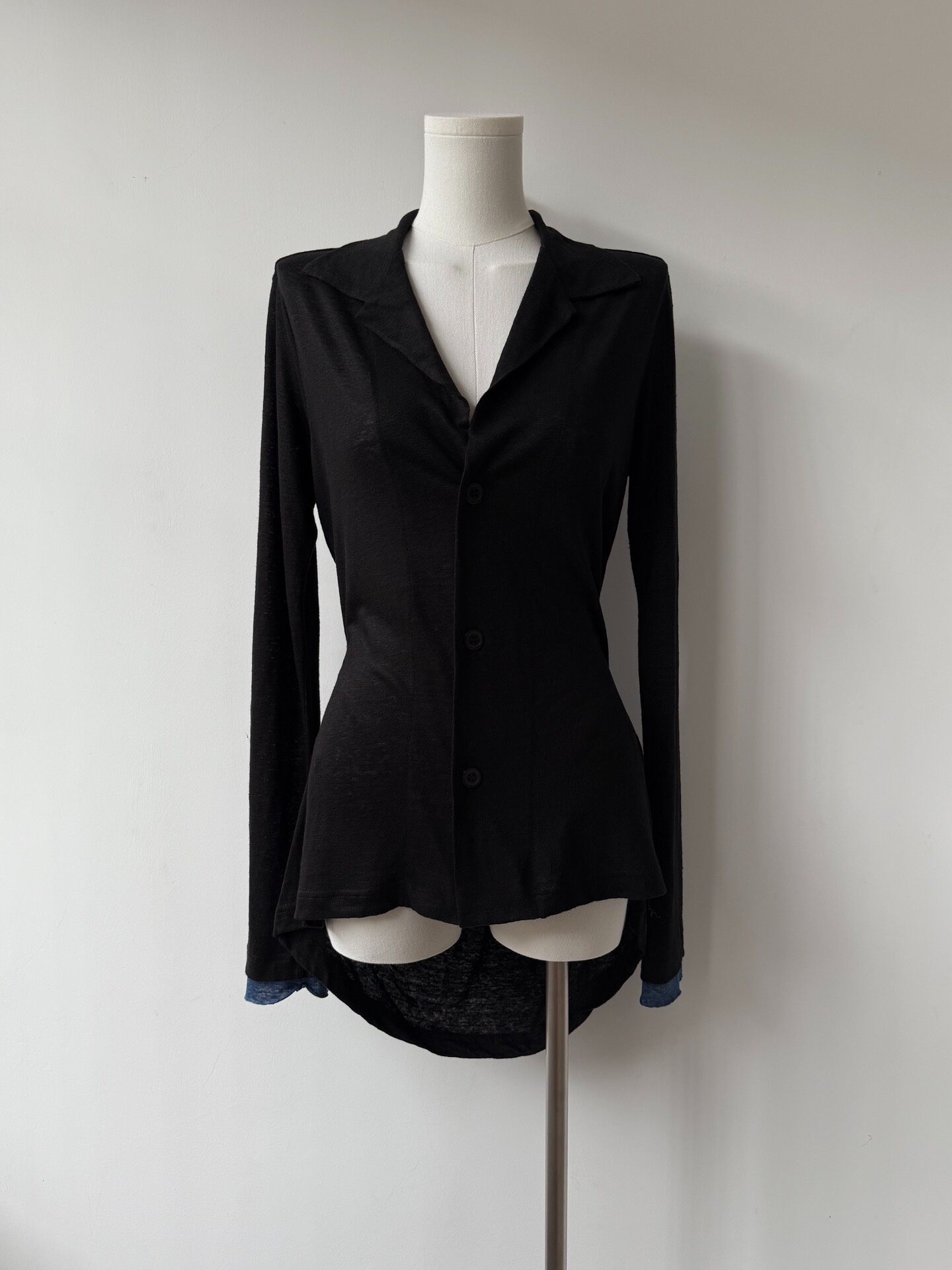 Yohji Yamamoto Y's 24SS Linen Fishtail Cardigan