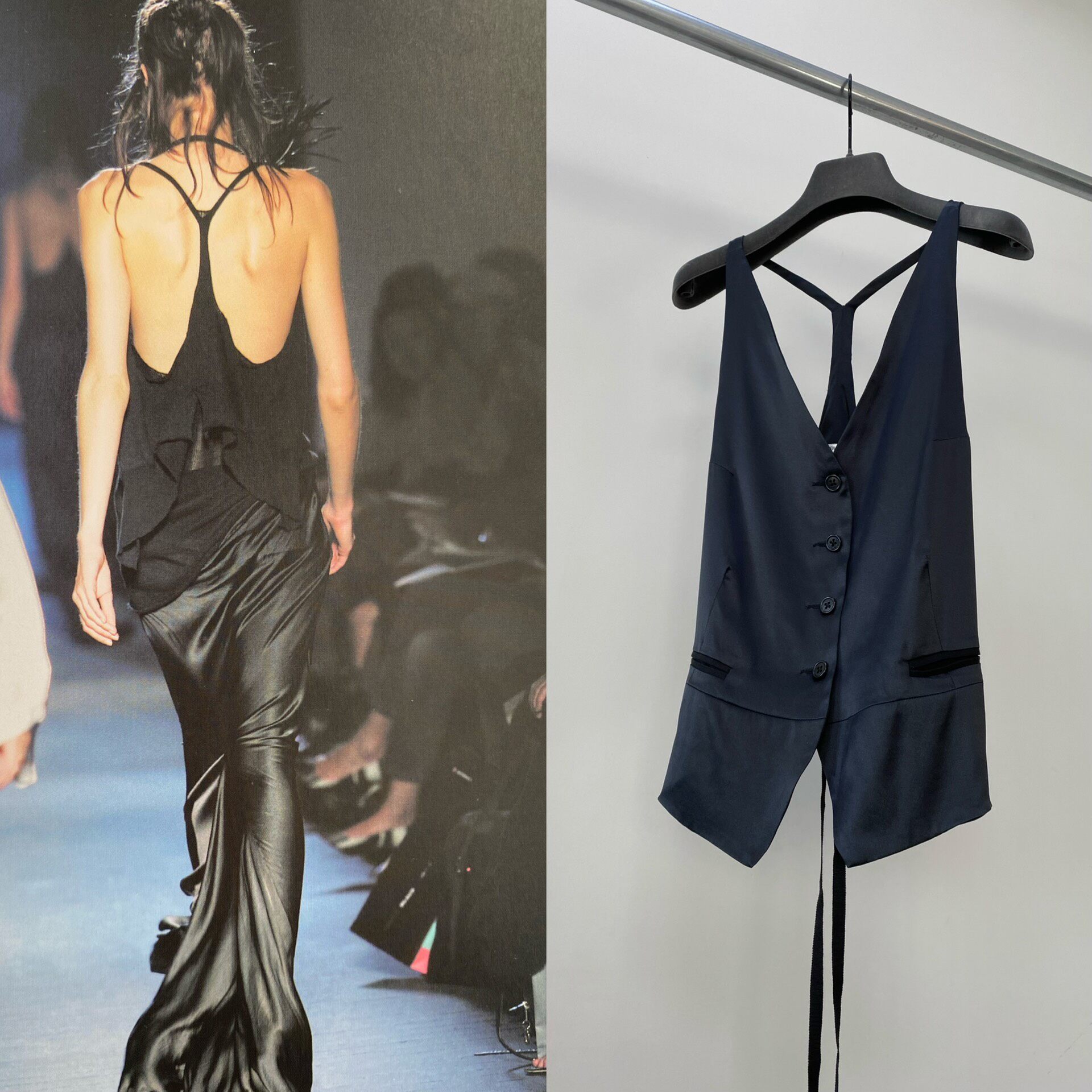 Ann Demeulemeester 2006 Spring Silk Vest