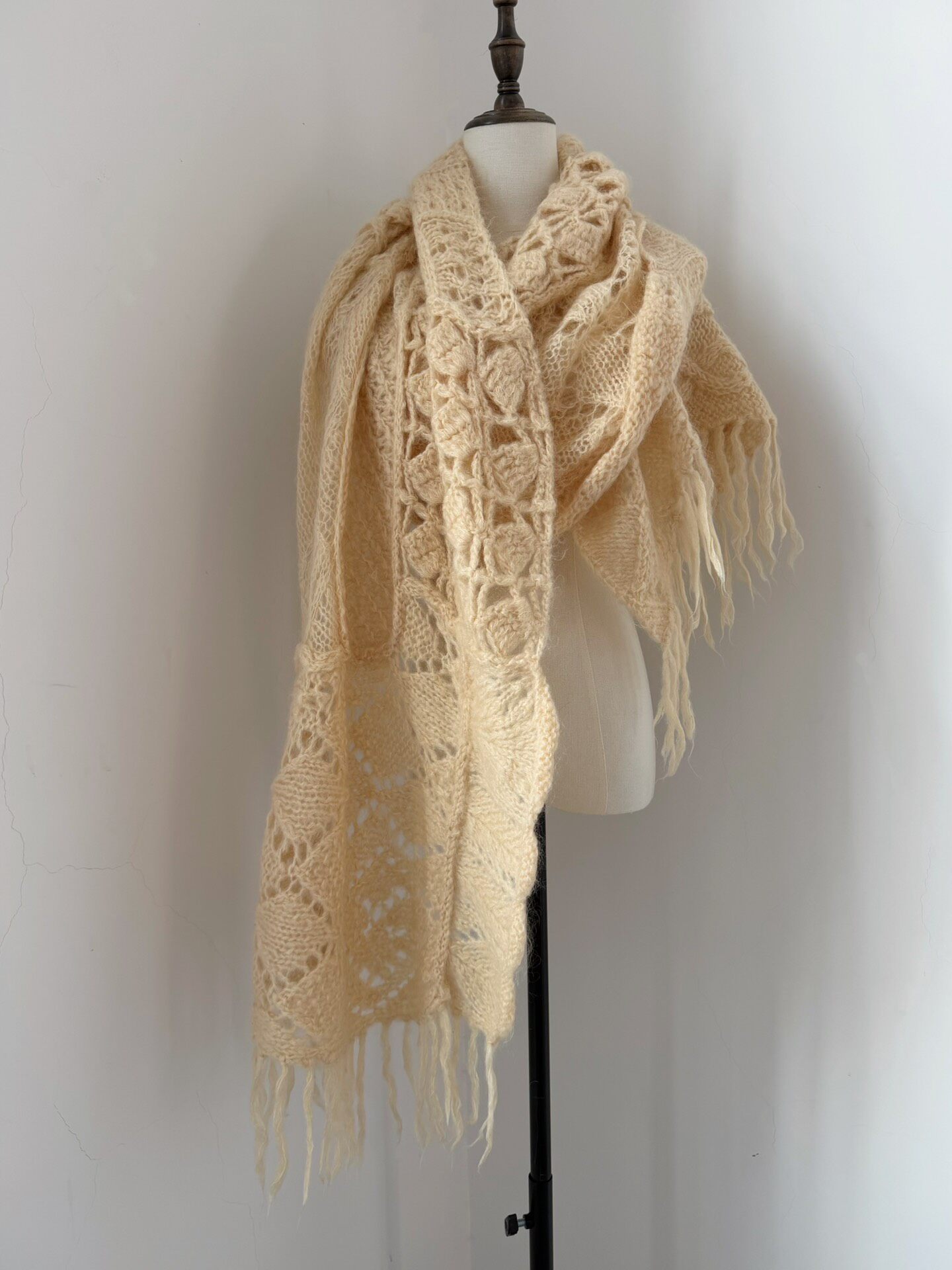 Comme des Garcons Wool Lace Shawl