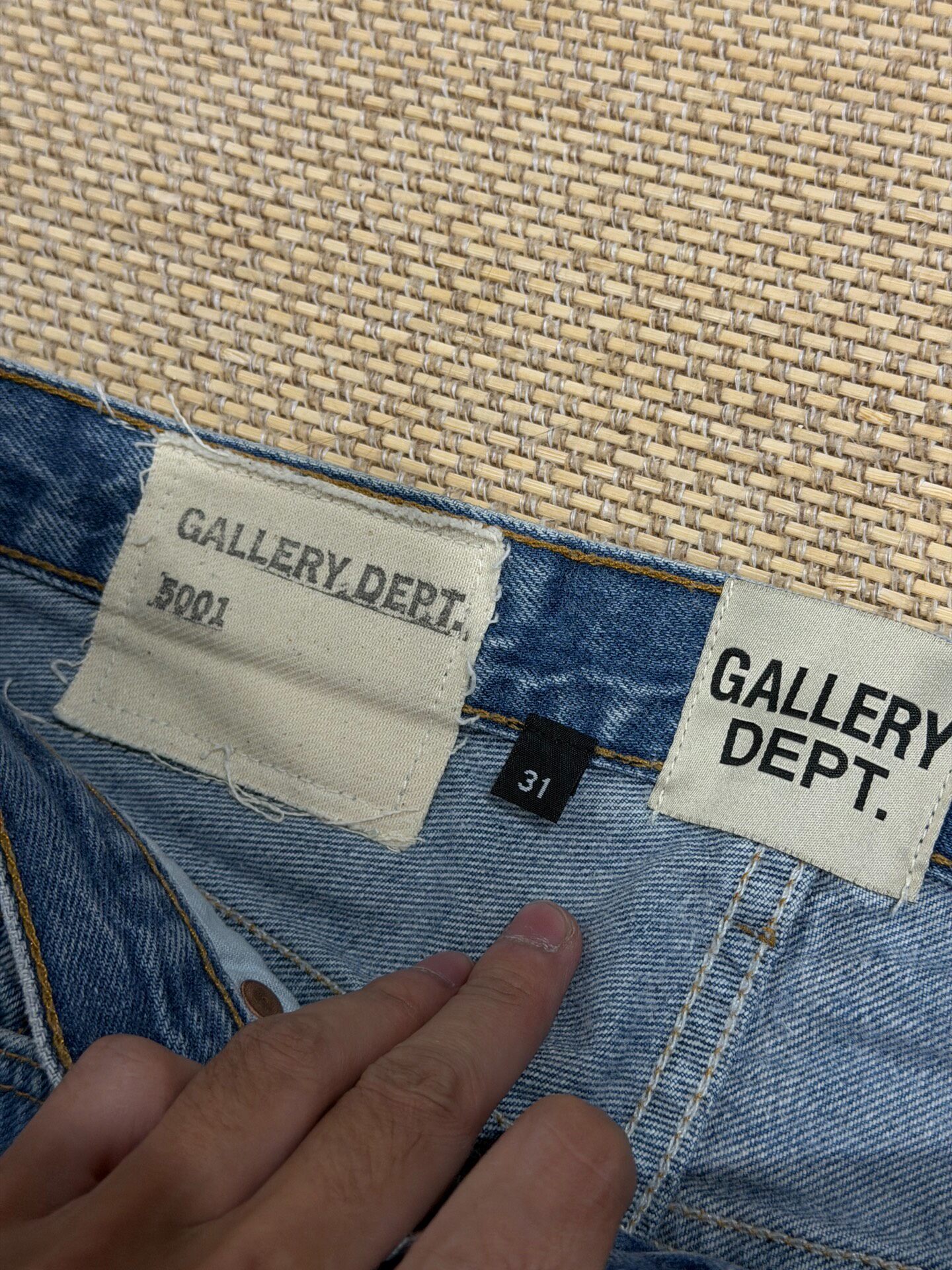 Gallery Dept 5001 Light Blue Jeans — back