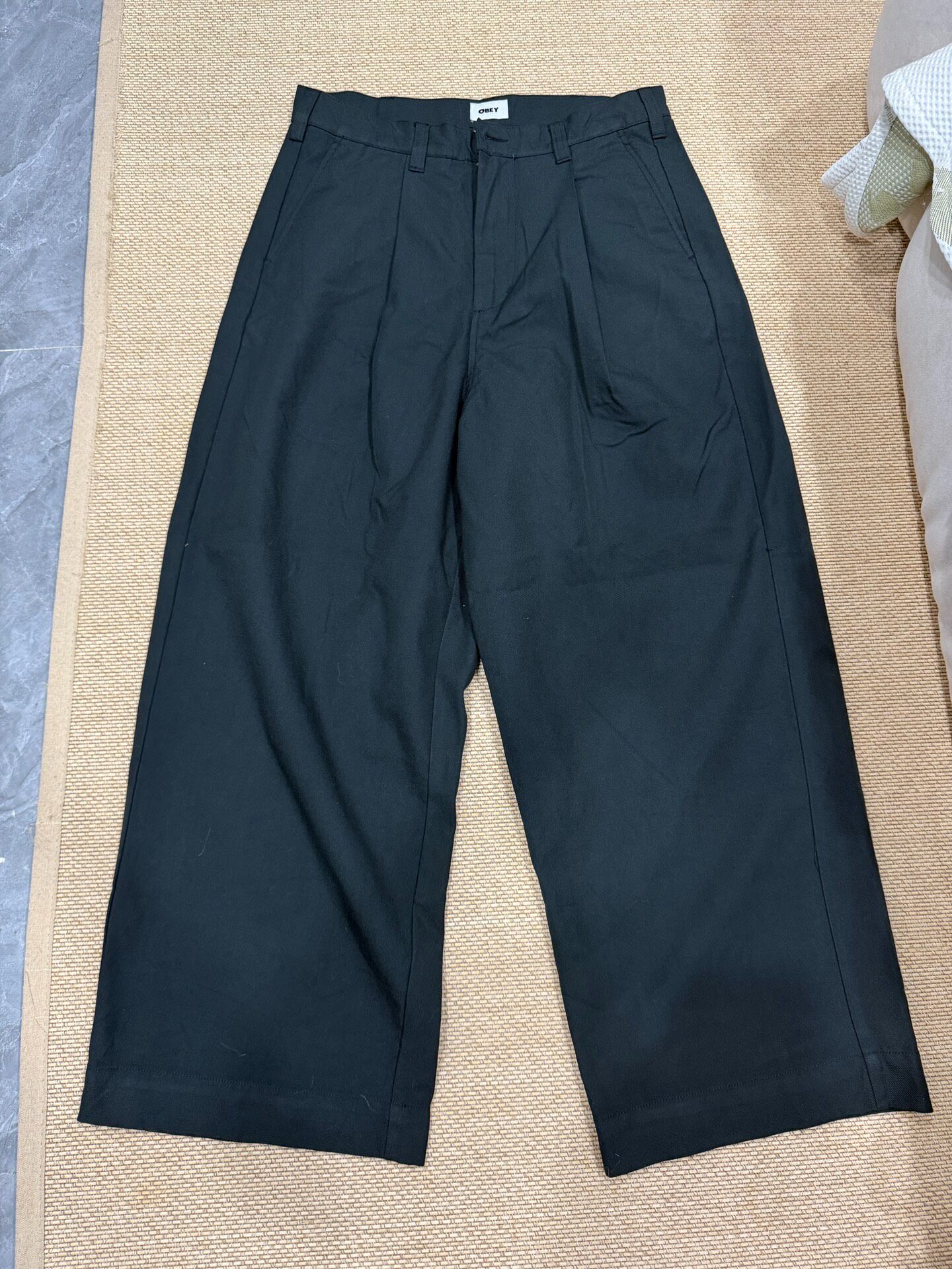 Obey Black Loose Fit Jeans