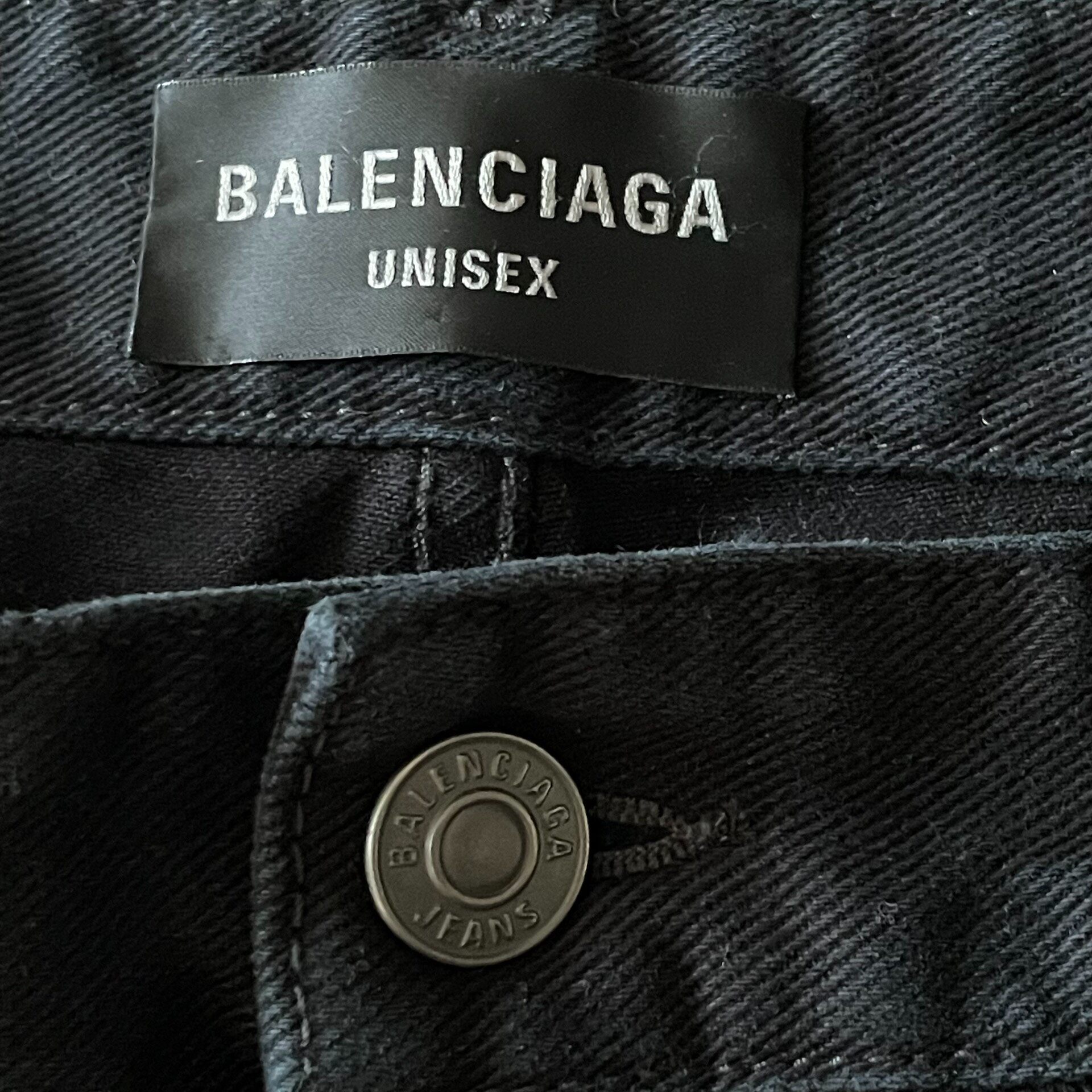 Balenciaga 25ss Flared Cargo Denim Jeans — detail