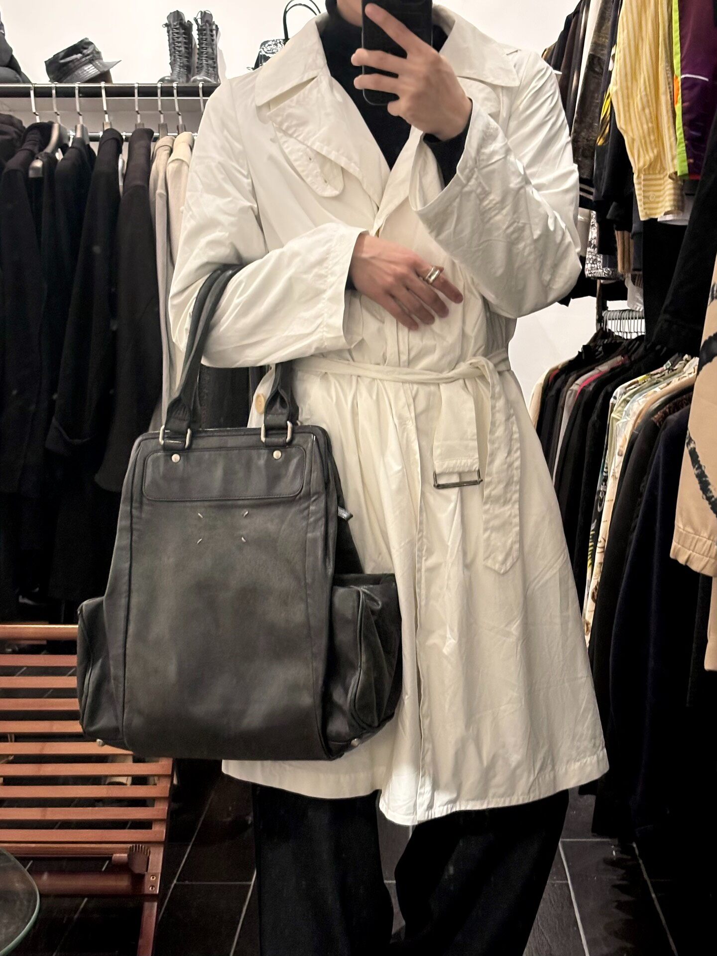 Maison Margiela AW2009 Layered Handbag — front