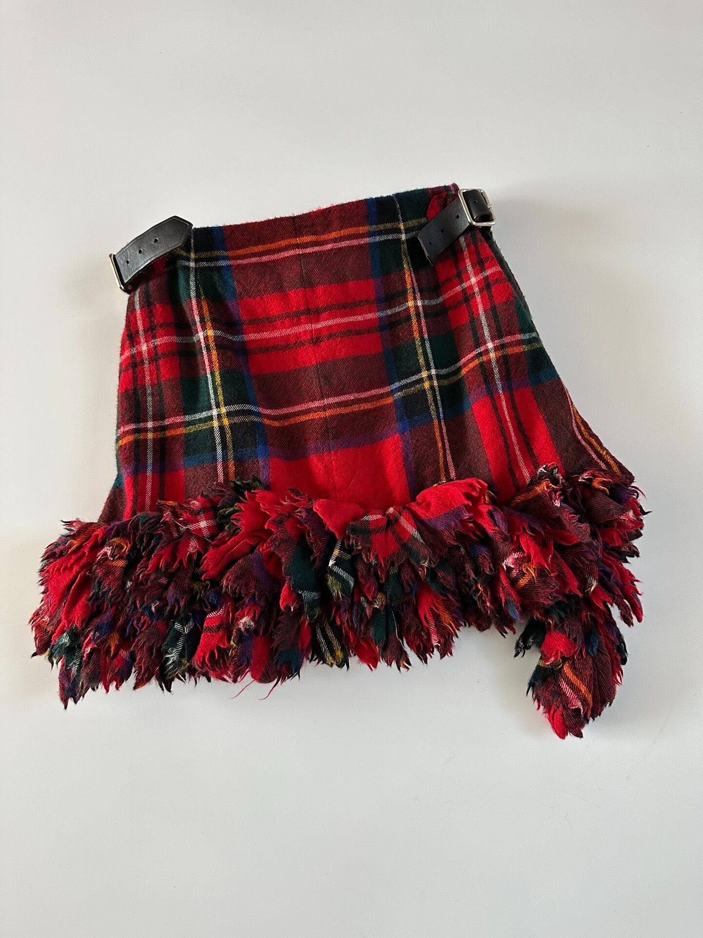 Comme des Garcons Tartan Mini Skirt — front