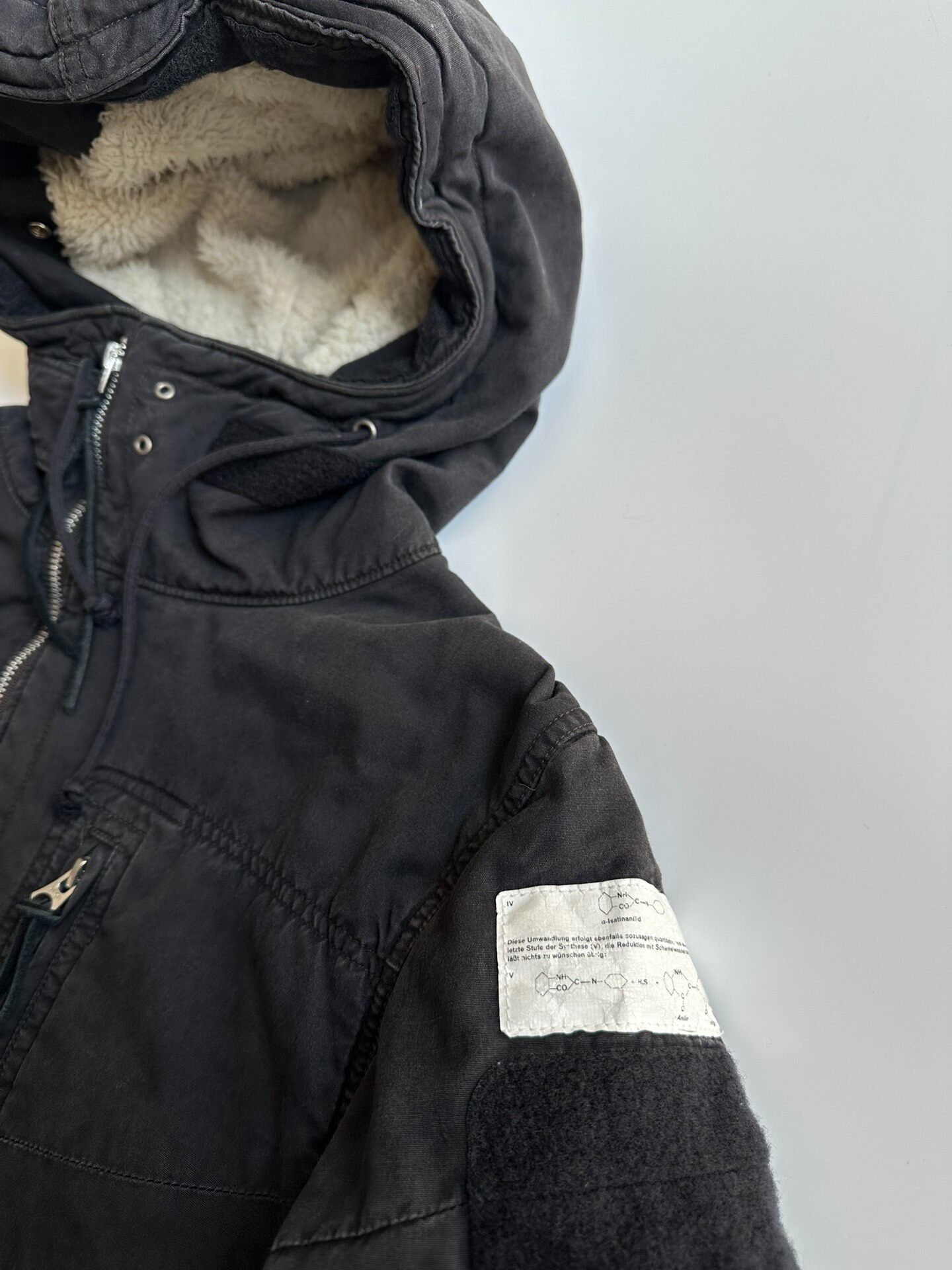 Undercover 10FW Moto Cotton Jacket — detail