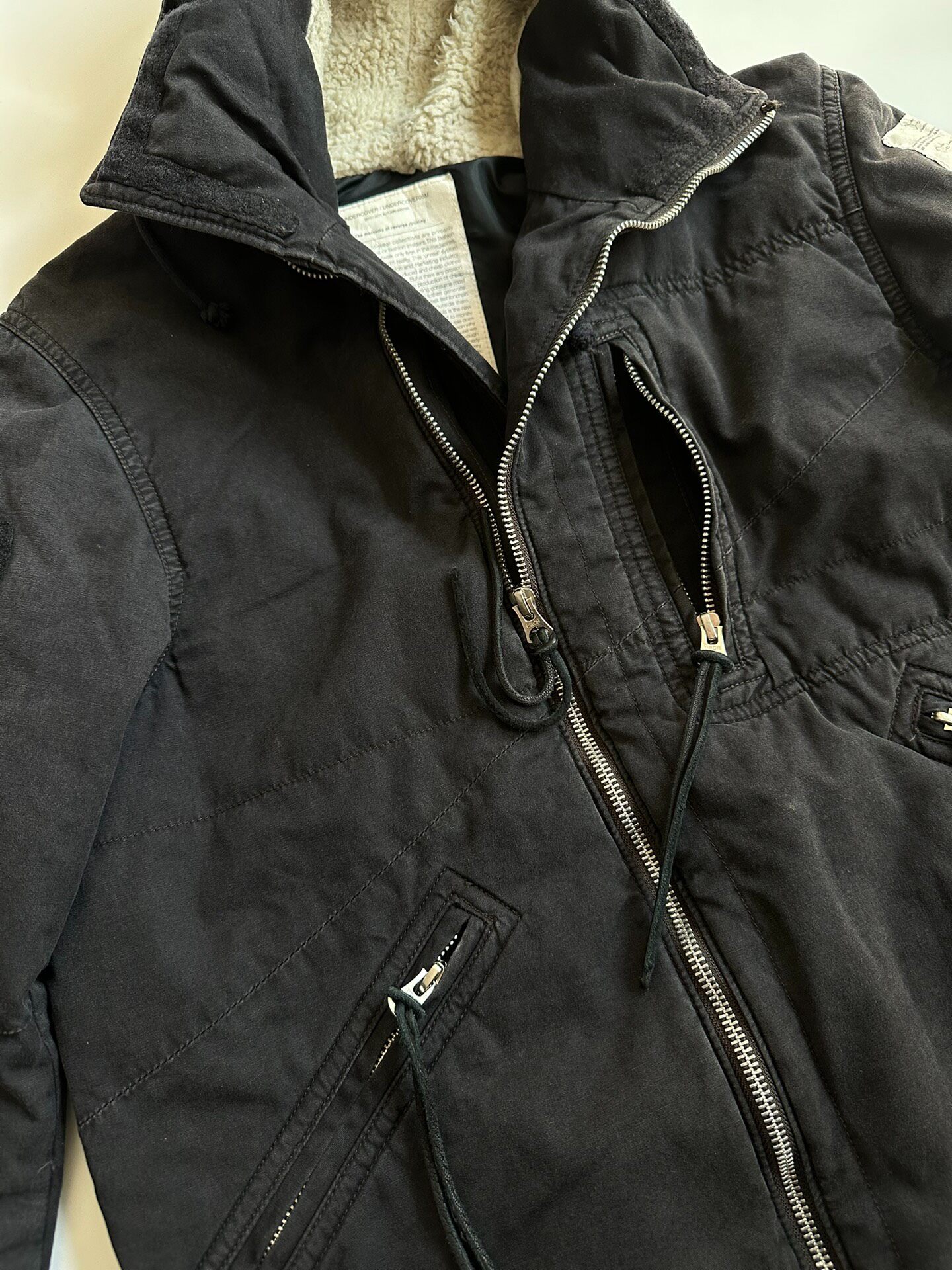 Undercover 10FW Moto Cotton Jacket — label