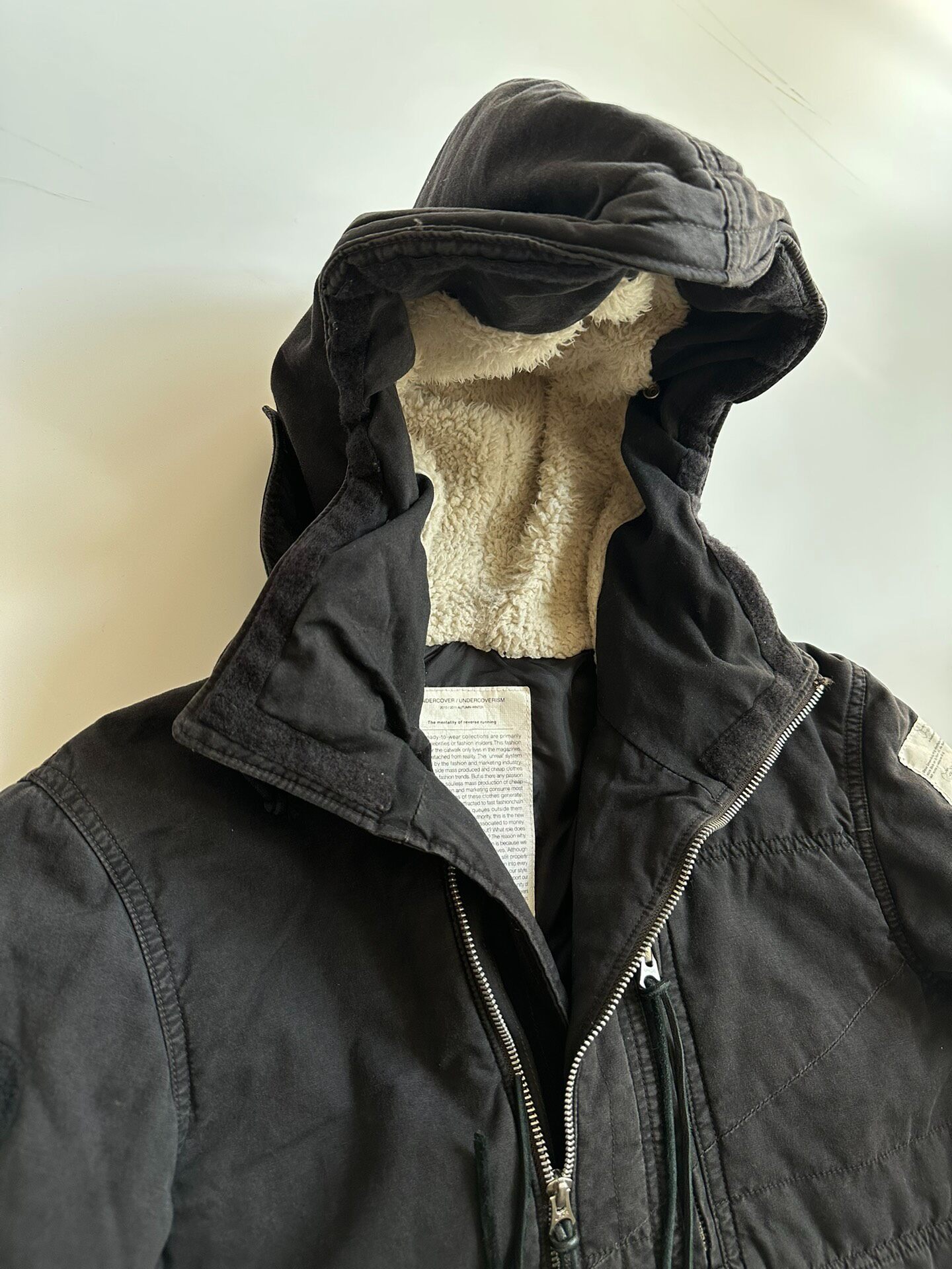 Undercover 10FW Moto Cotton Jacket — back
