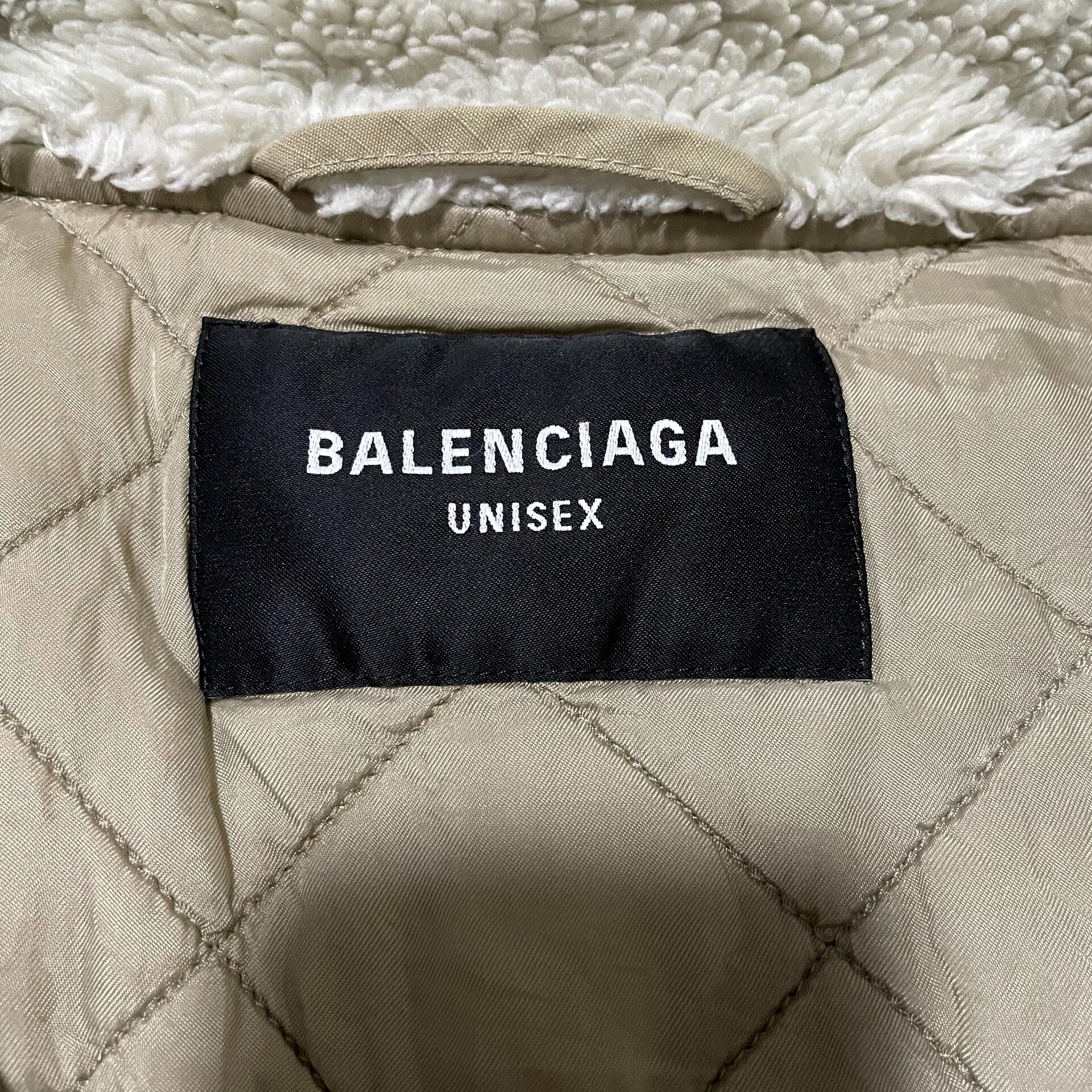 Balenciaga Khaki MA1 Bomber Jacket — back
