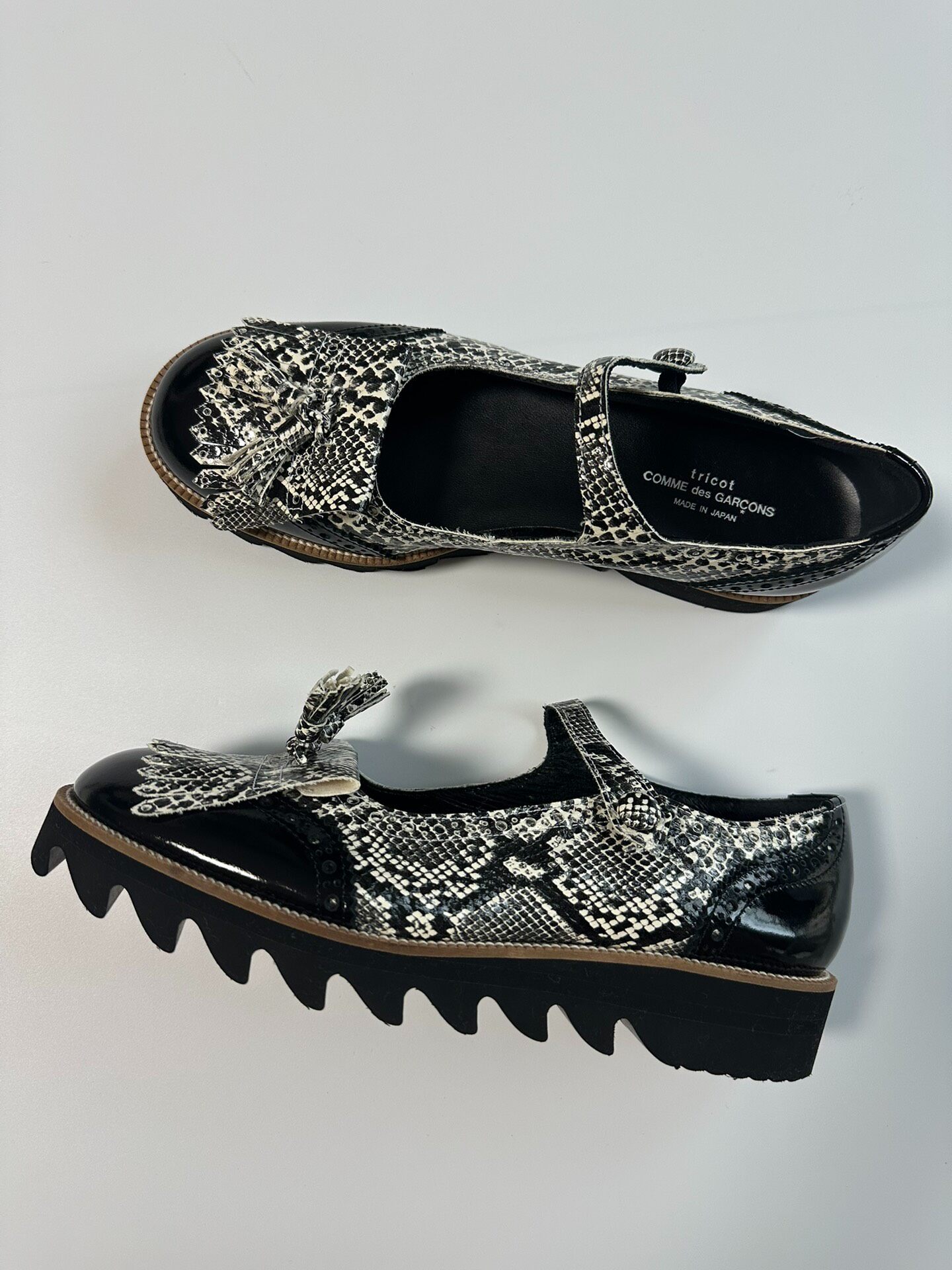 Comme des Garçons Tricot Snake Mary Jane Shoes