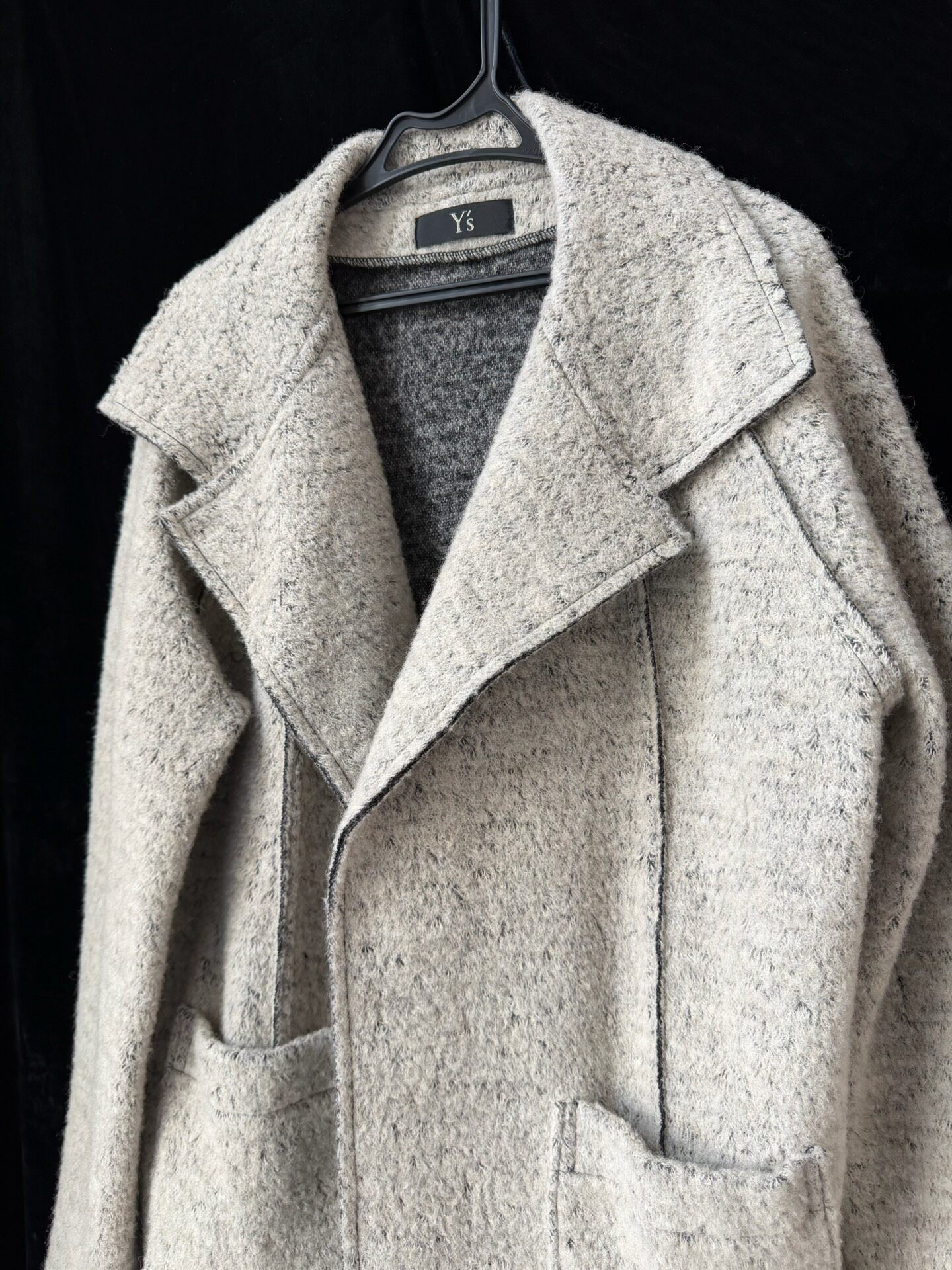 Y's Wool Open-Front Jacket — front