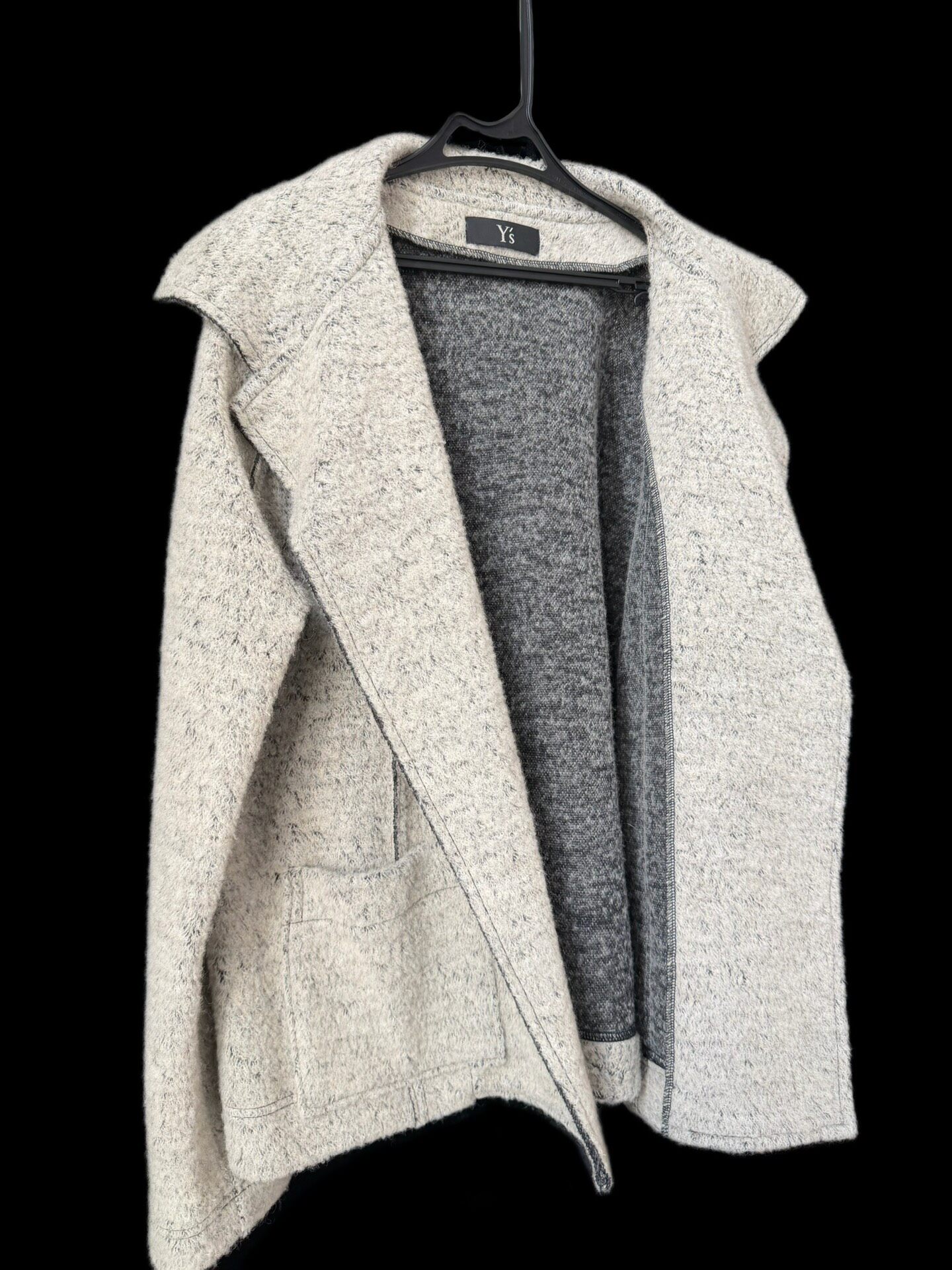 Y's Wool Open-Front Jacket — back